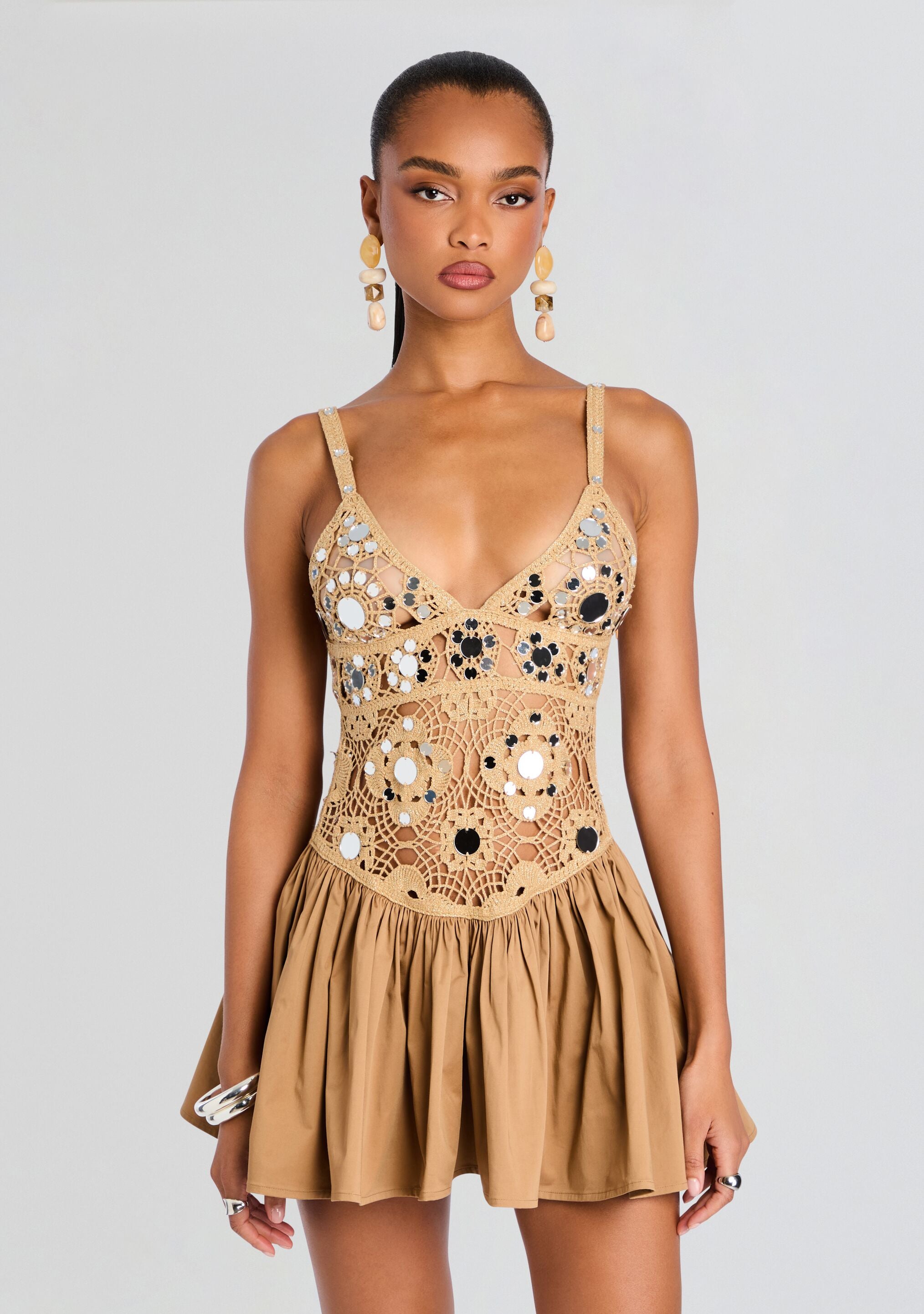 Thelma Crochet Dress-Sunny Prom