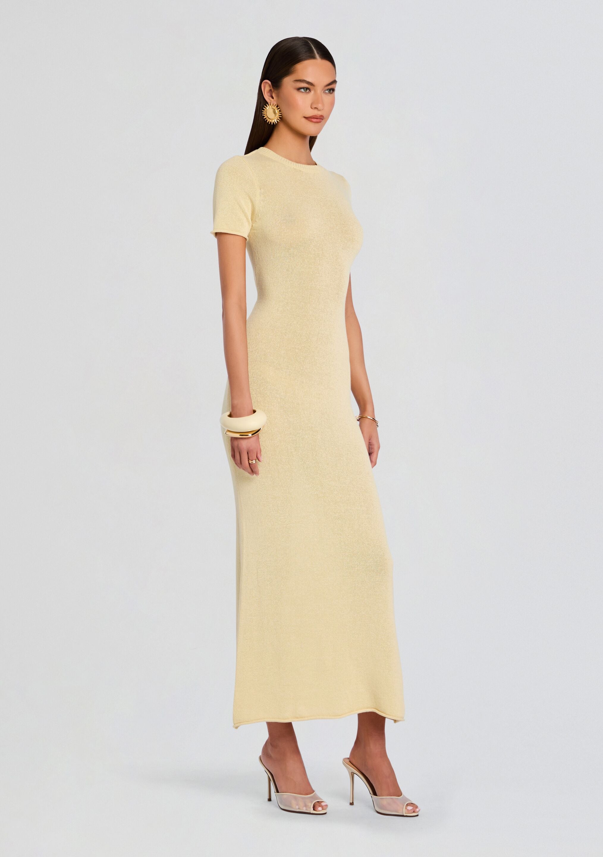 Airess Knit Maxi Dress-Sunny Prom