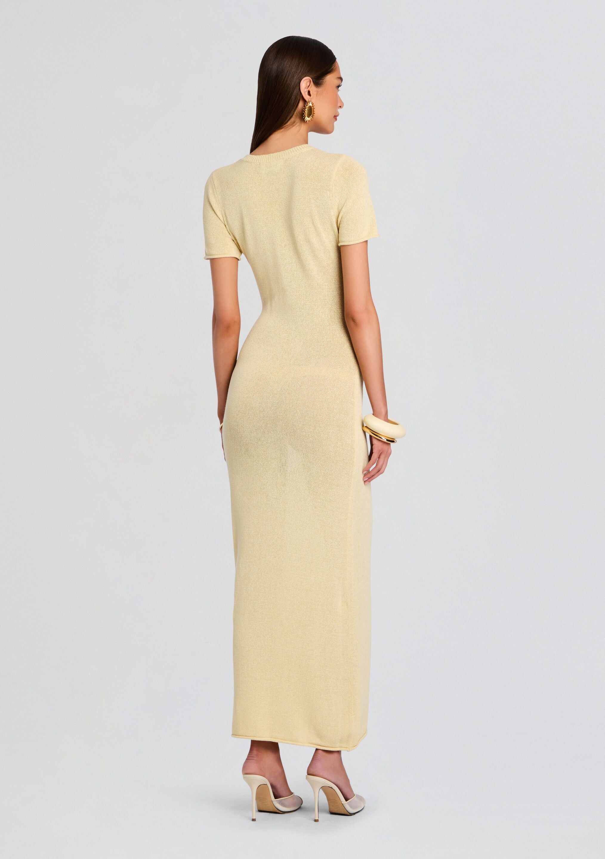 Airess Knit Maxi Dress-Sunny Prom