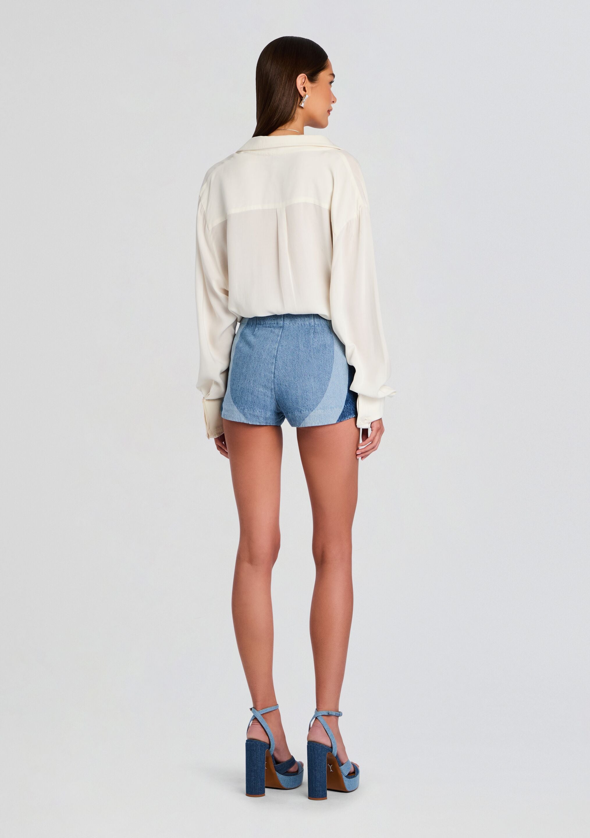 Aleyna Denim Short-Sunny Prom