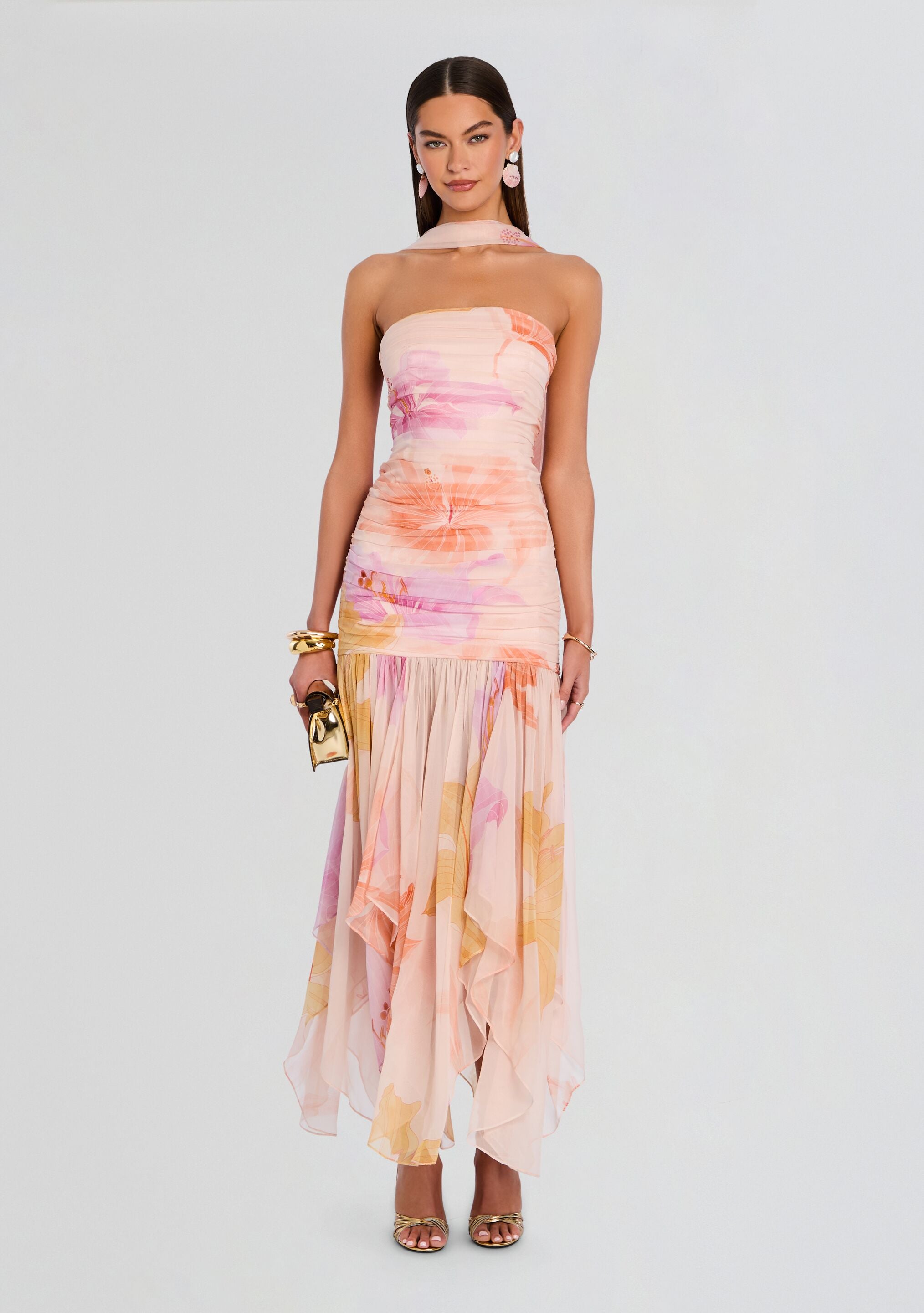 Teryn Silk Chiffon Dress-Sunny Prom
