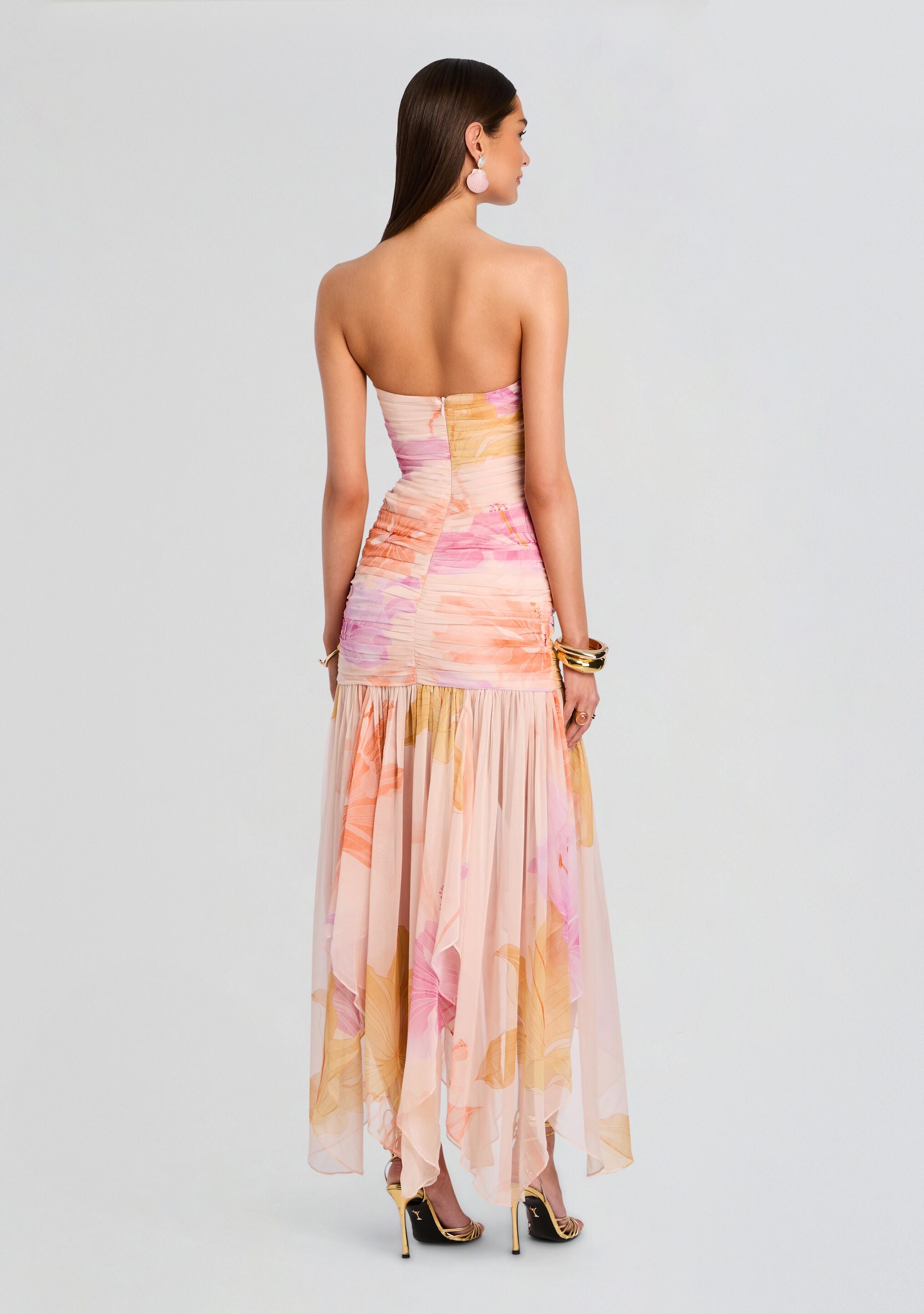 Teryn Silk Chiffon Dress-Sunny Prom