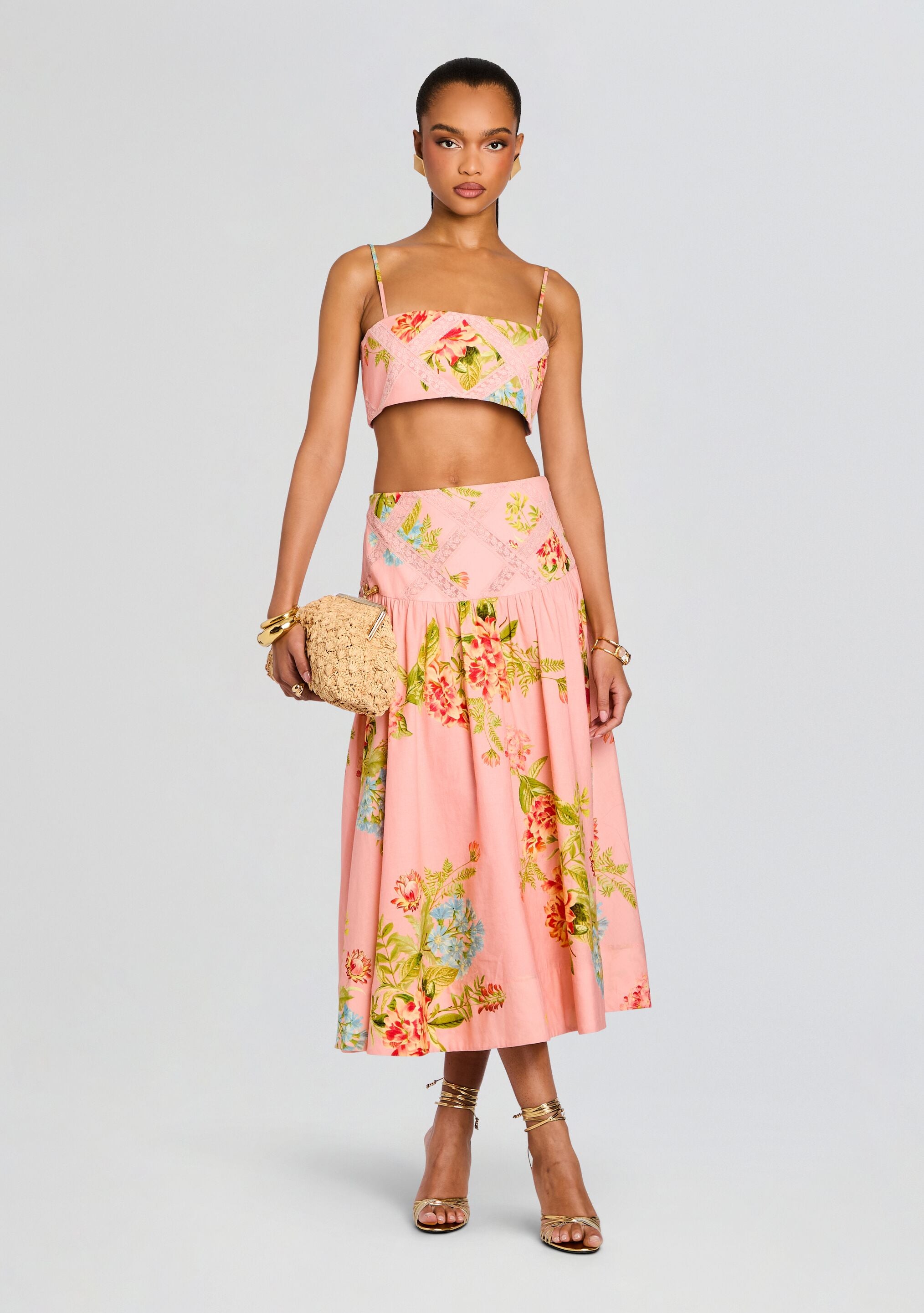 Dhun Midi Skirt-Sunny Prom