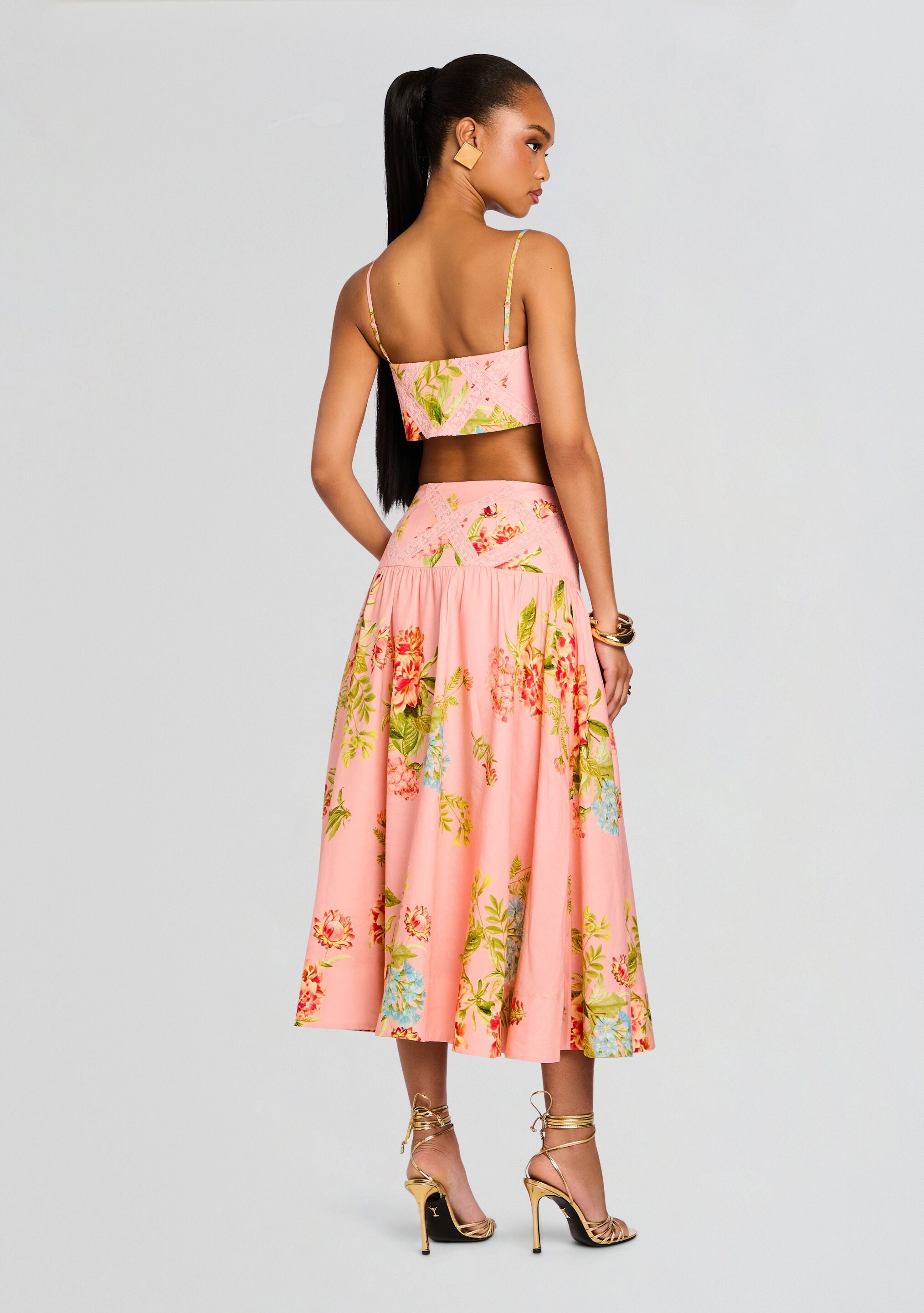 Dhun Midi Skirt-Sunny Prom