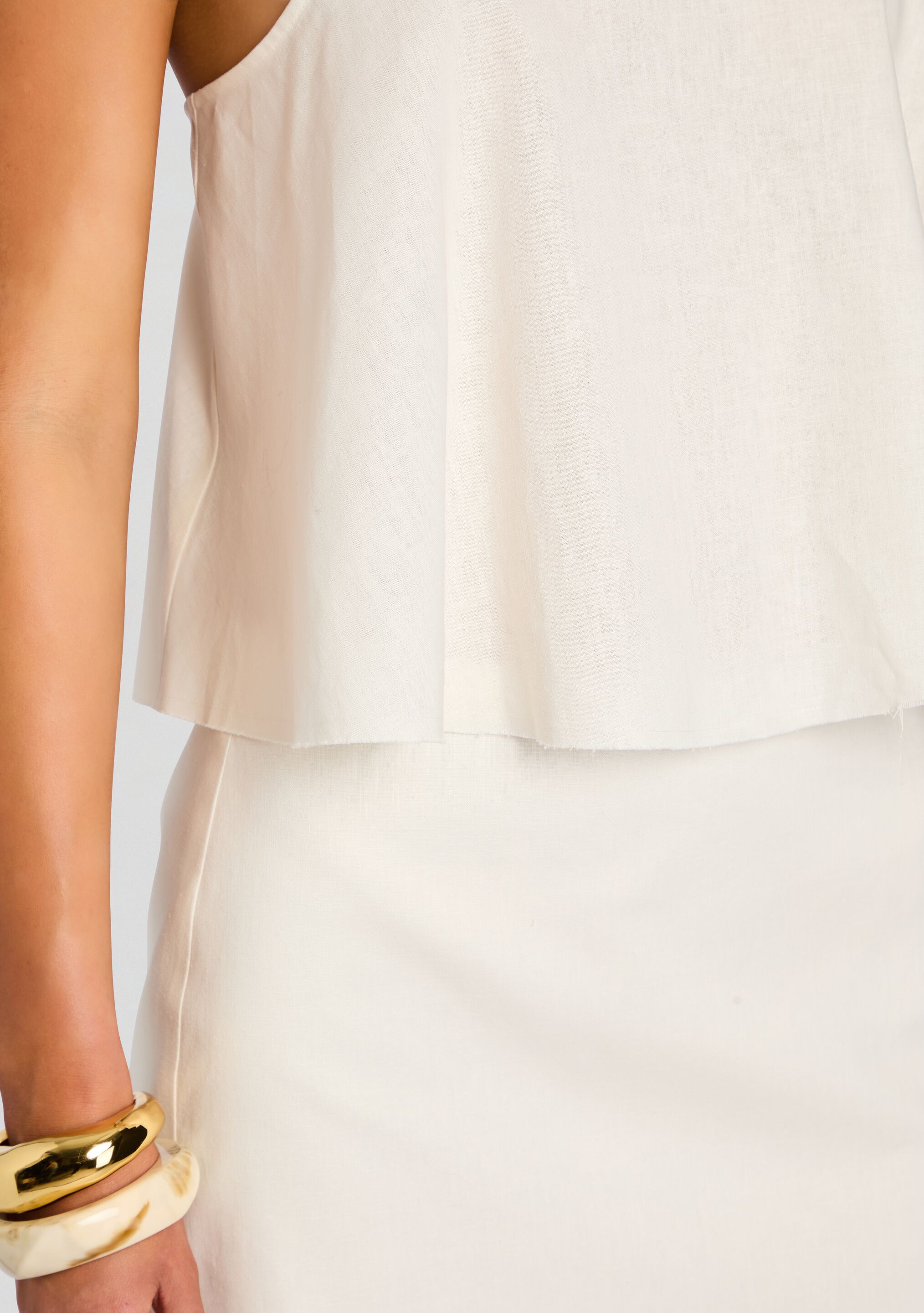 Miley Linen Top-Sunny Prom