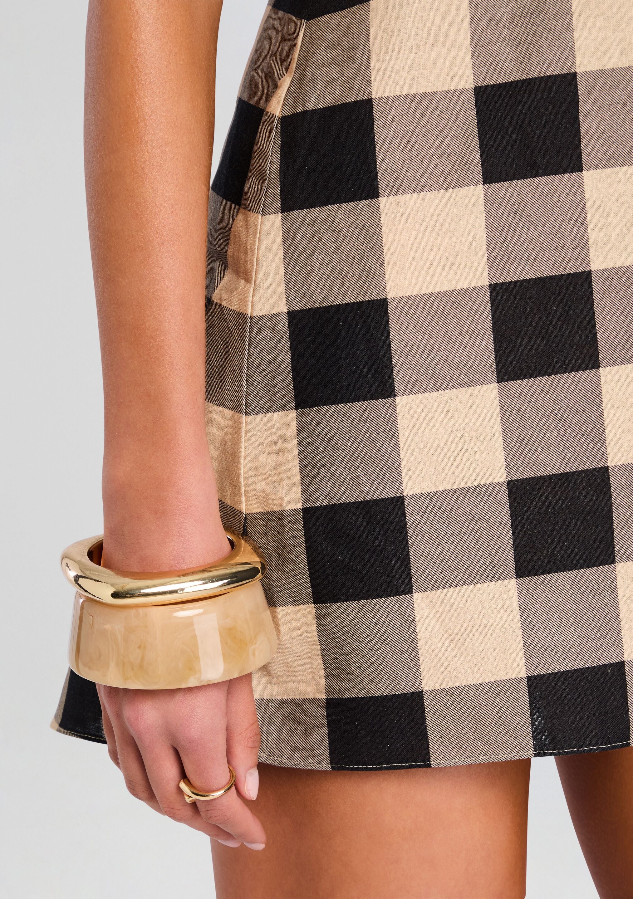 Shanty Linen Mini Dress-Sunny Prom