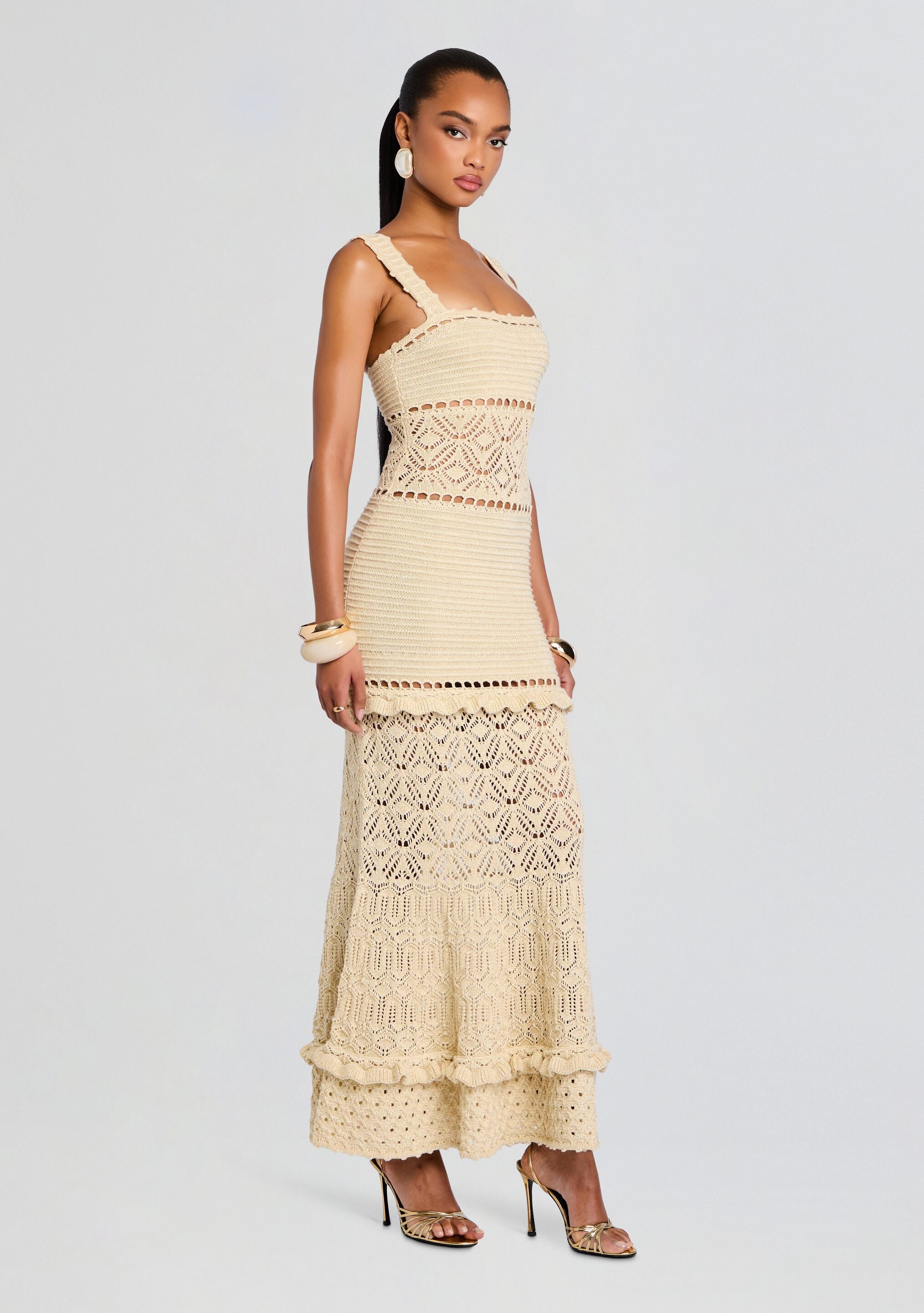 Winona Crochet Dress-Sunny Prom