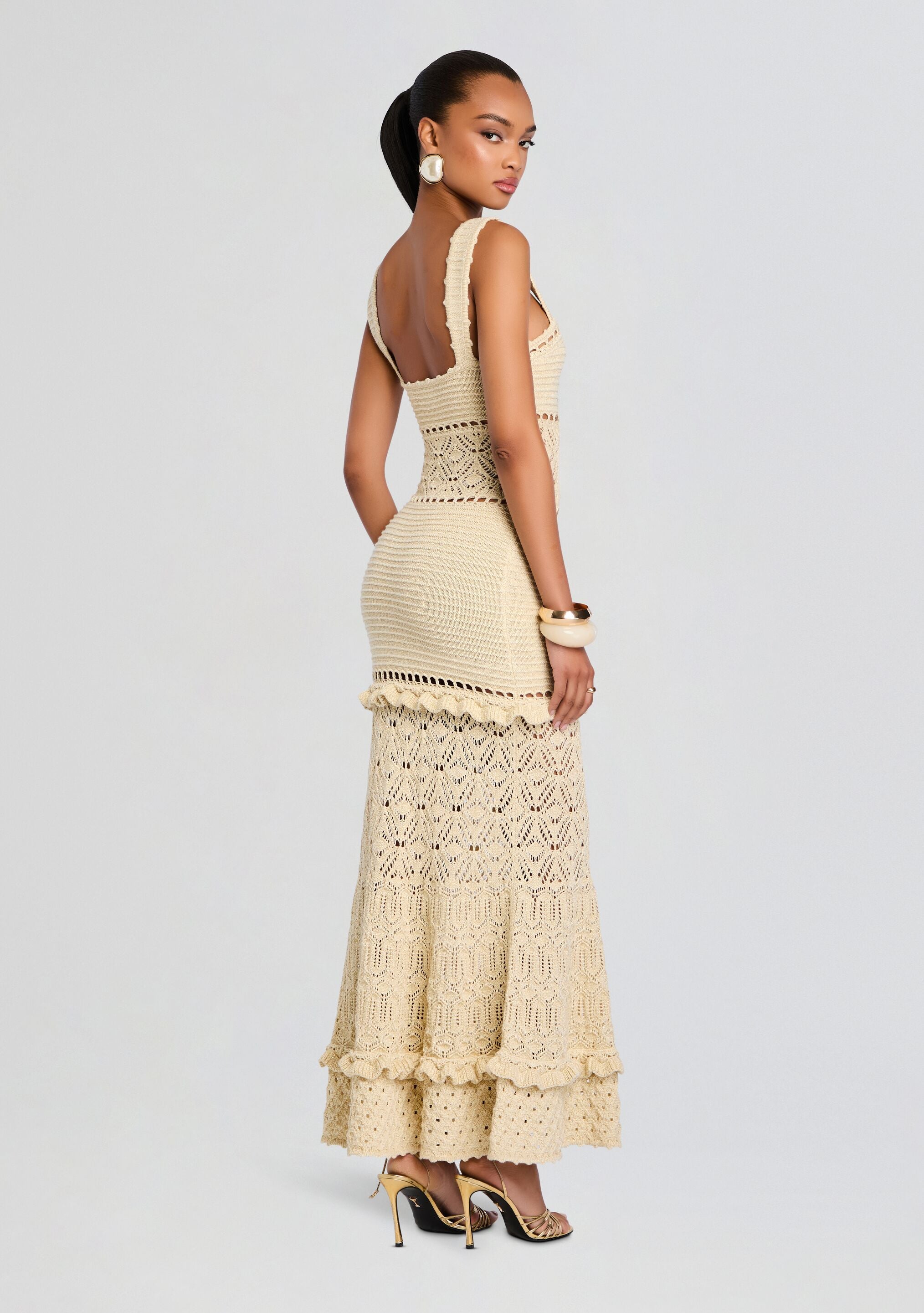 Winona Crochet Dress-Sunny Prom