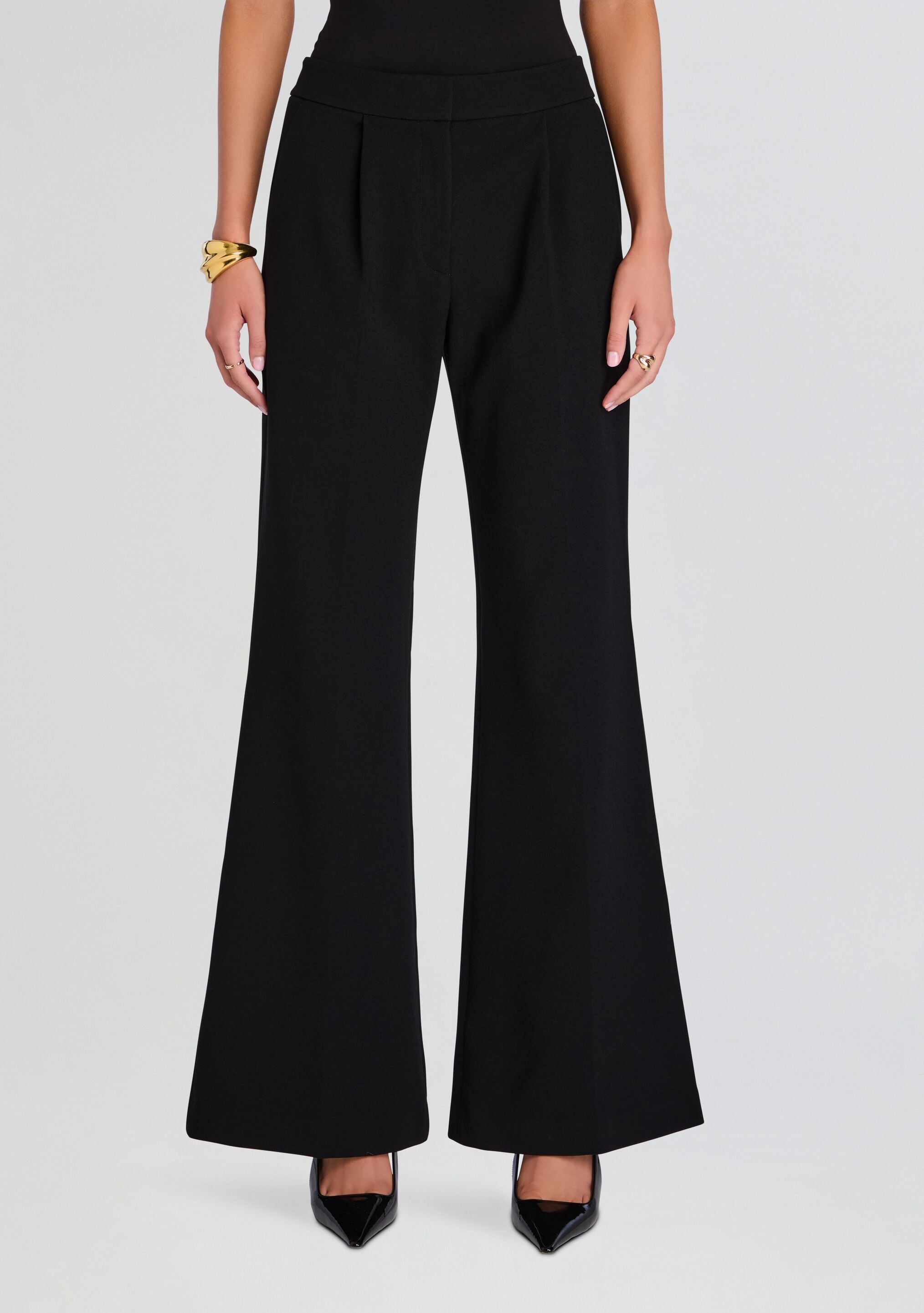 Pin Tuck Palazzo Pant-Sunny Prom