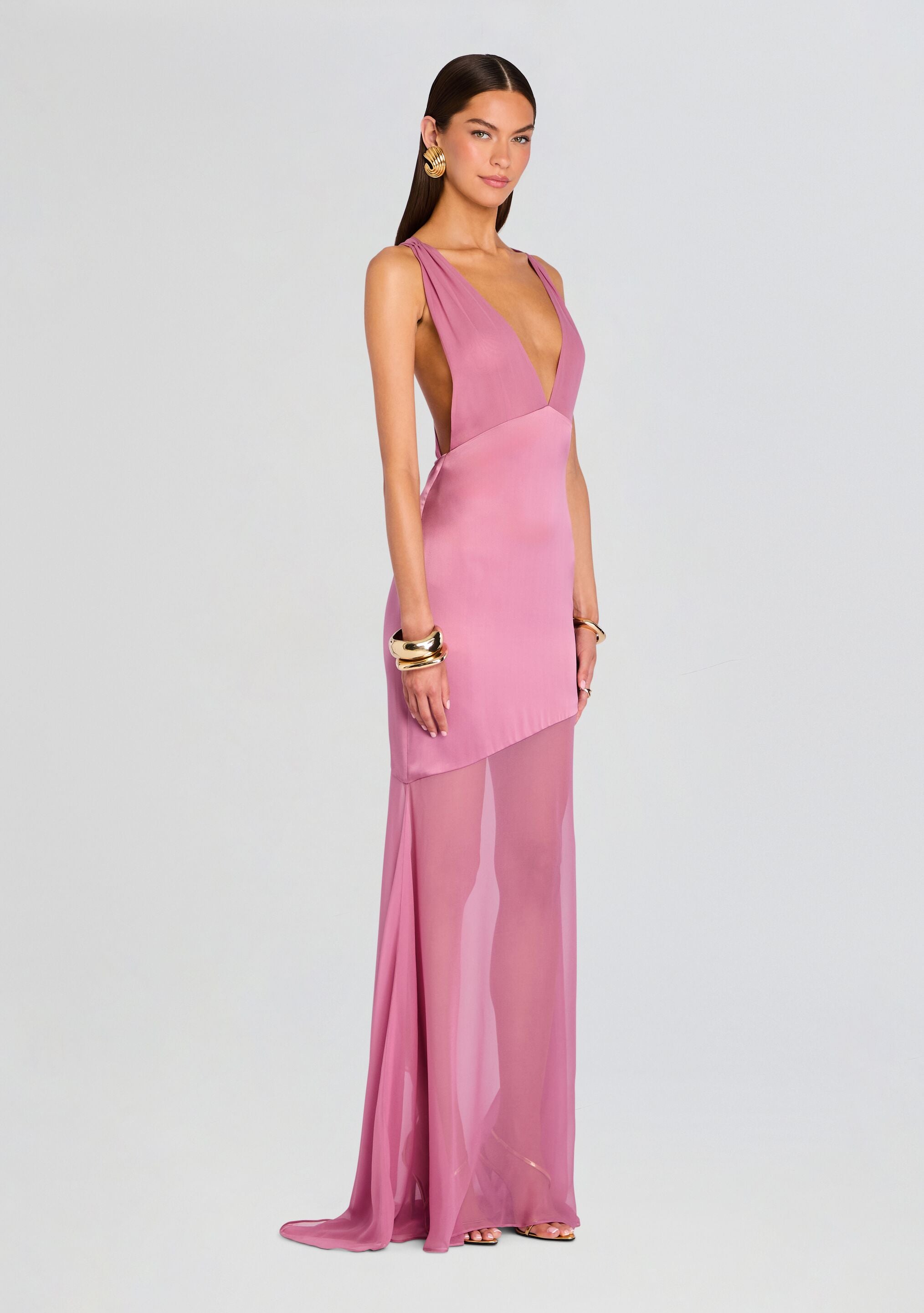 Rosetta Silk Dress-Sunny Prom