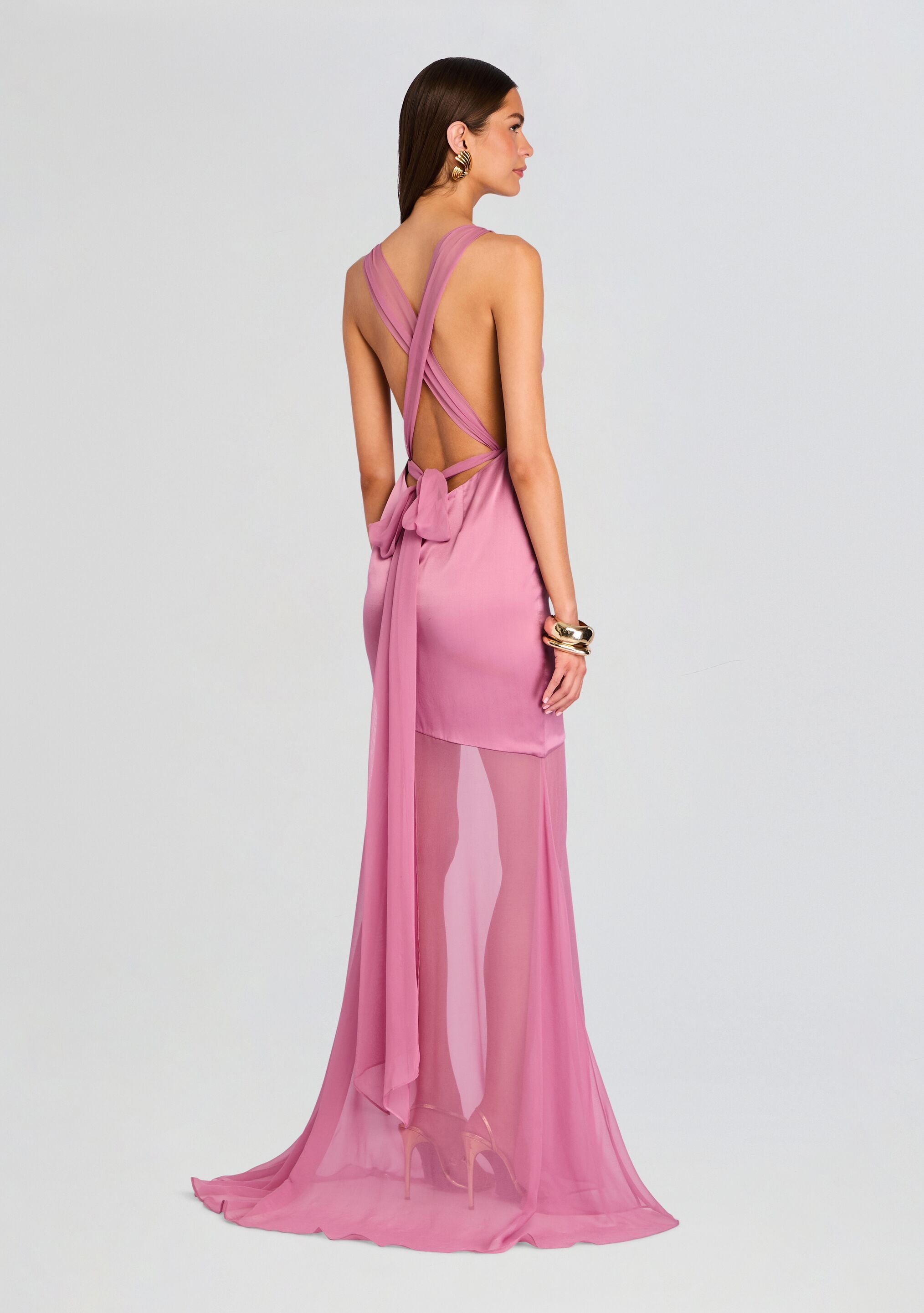 Rosetta Silk Dress-Sunny Prom