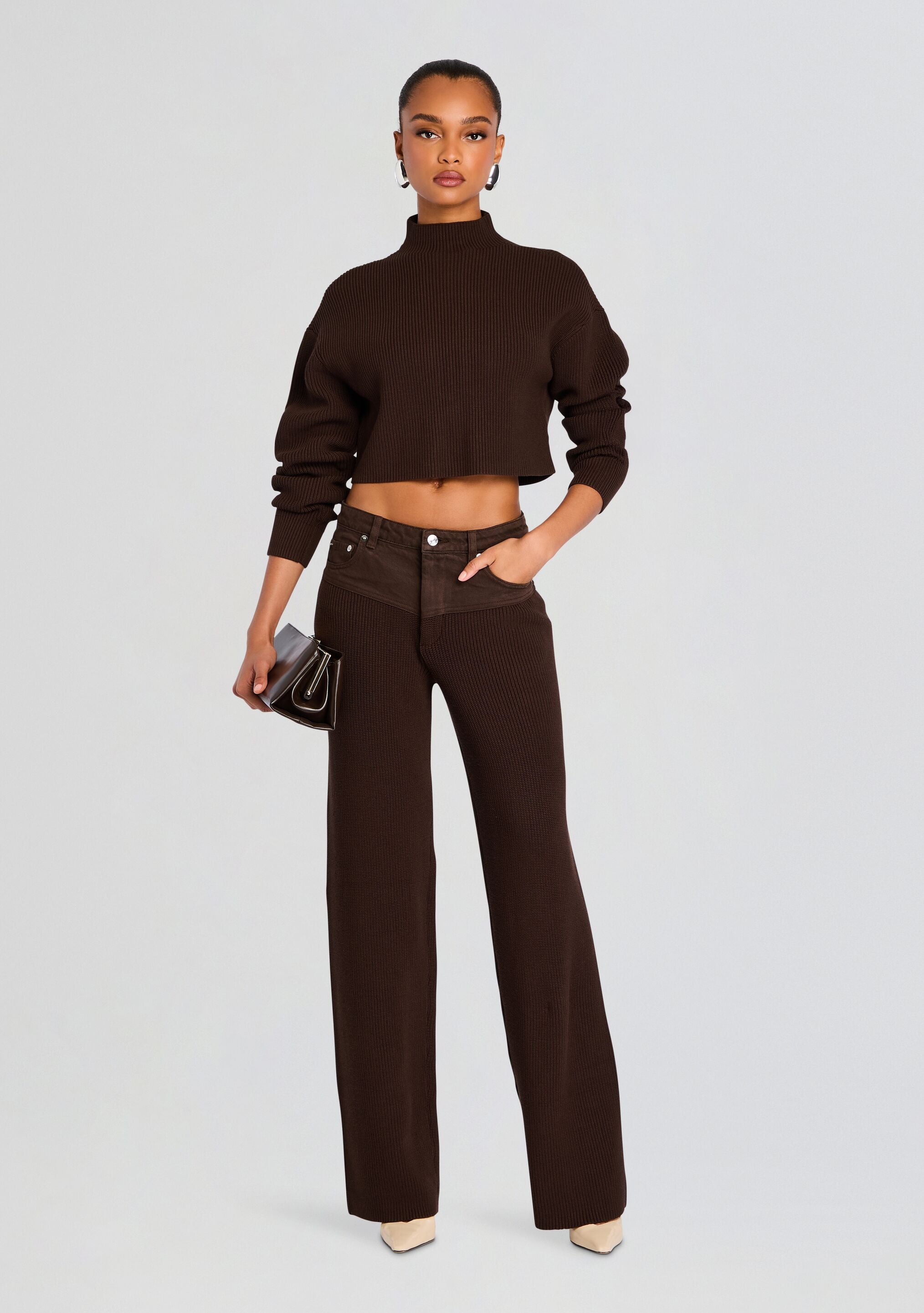 Chani Knit Denim Pant-Sunny Prom