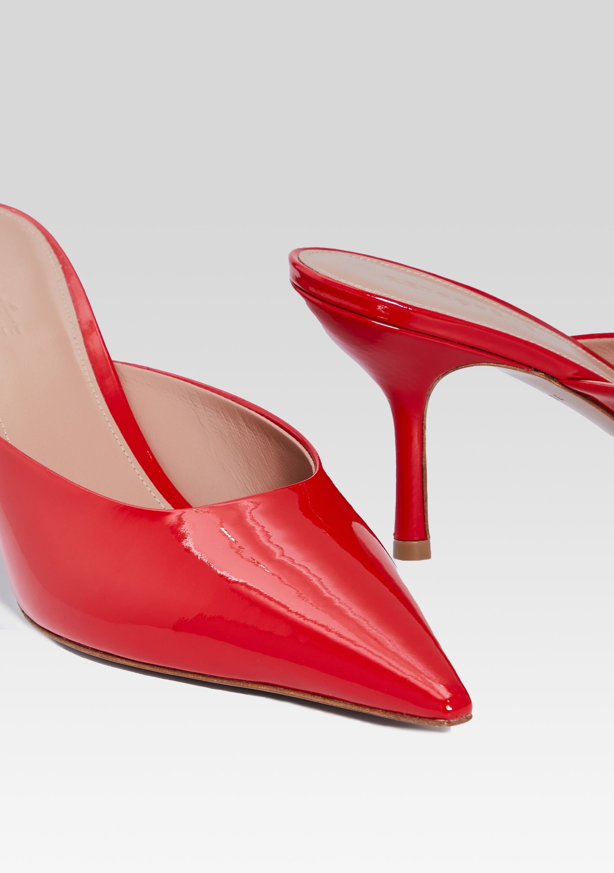 Daphne Leather Mule-Sunny Prom