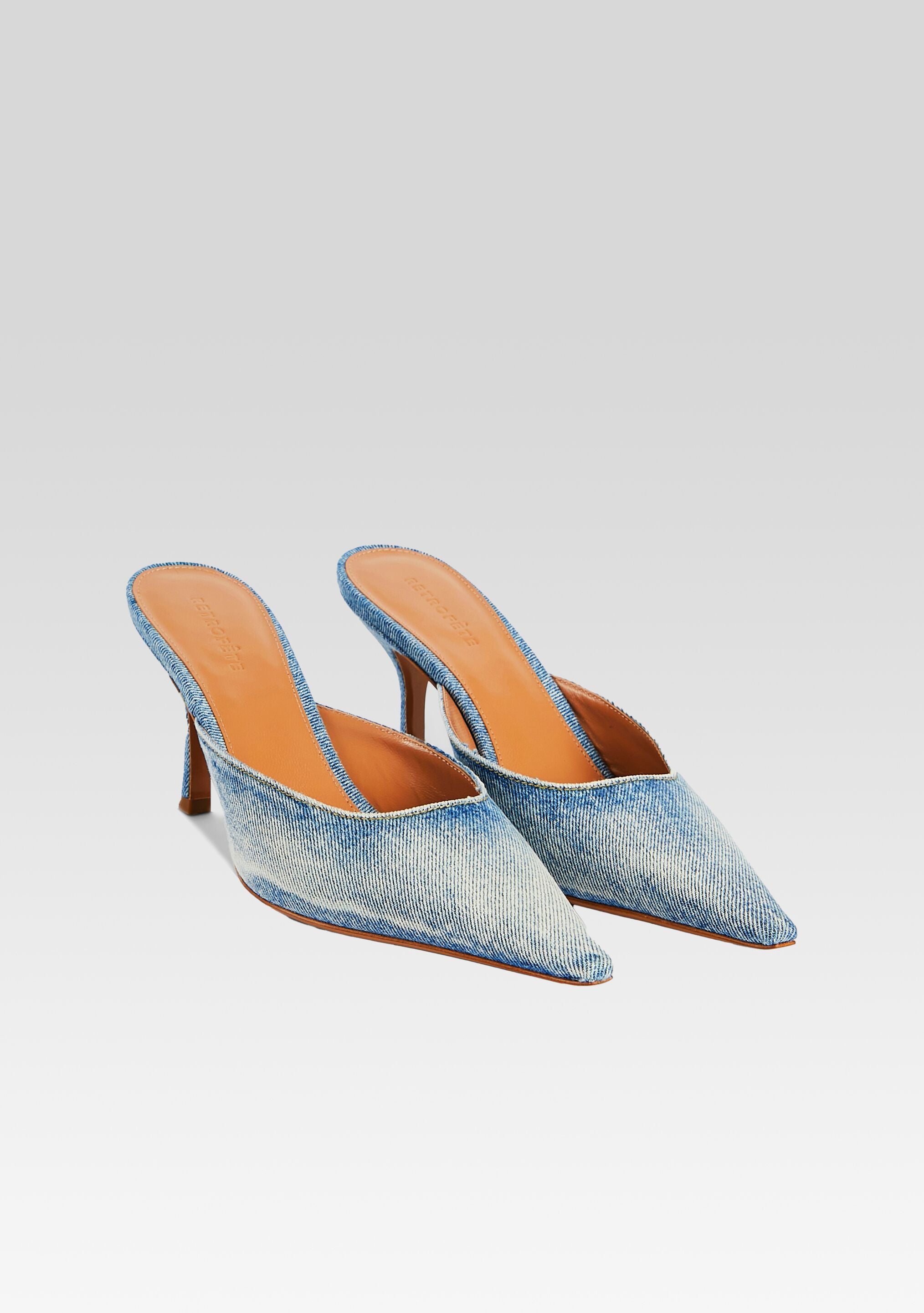 Daphne Denim Mule-Sunny Prom