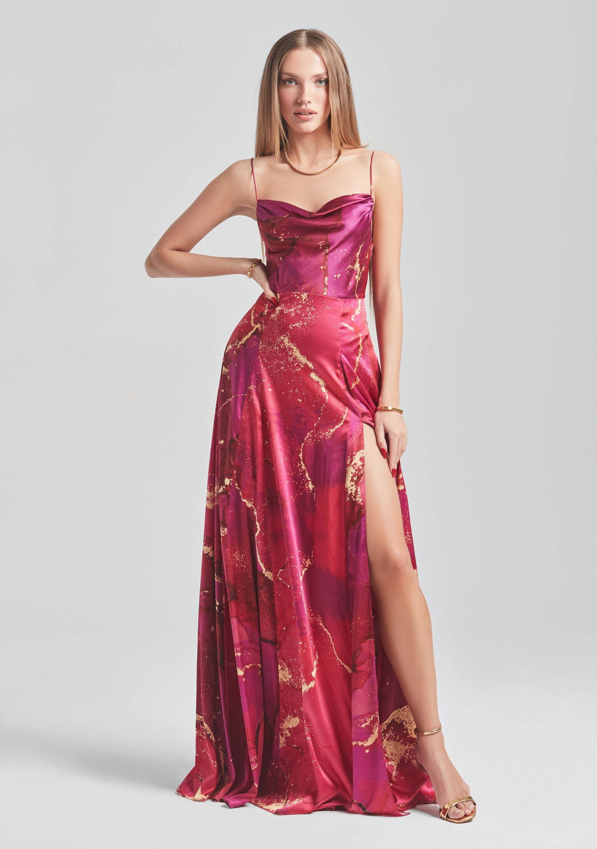 Gracie Silk Dress-Sunny Prom