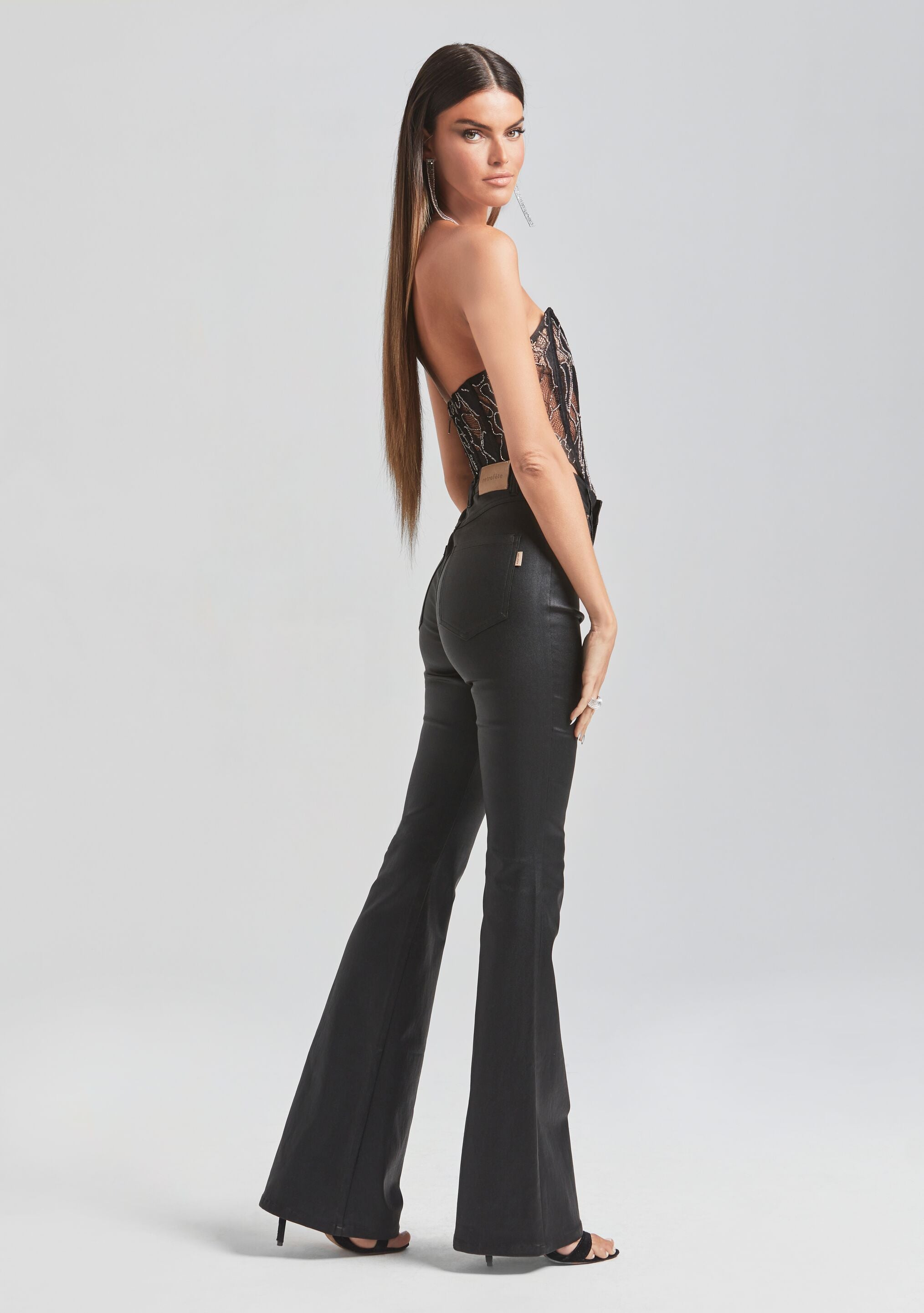 Audrey Embellished Lace Top-Sunny Prom