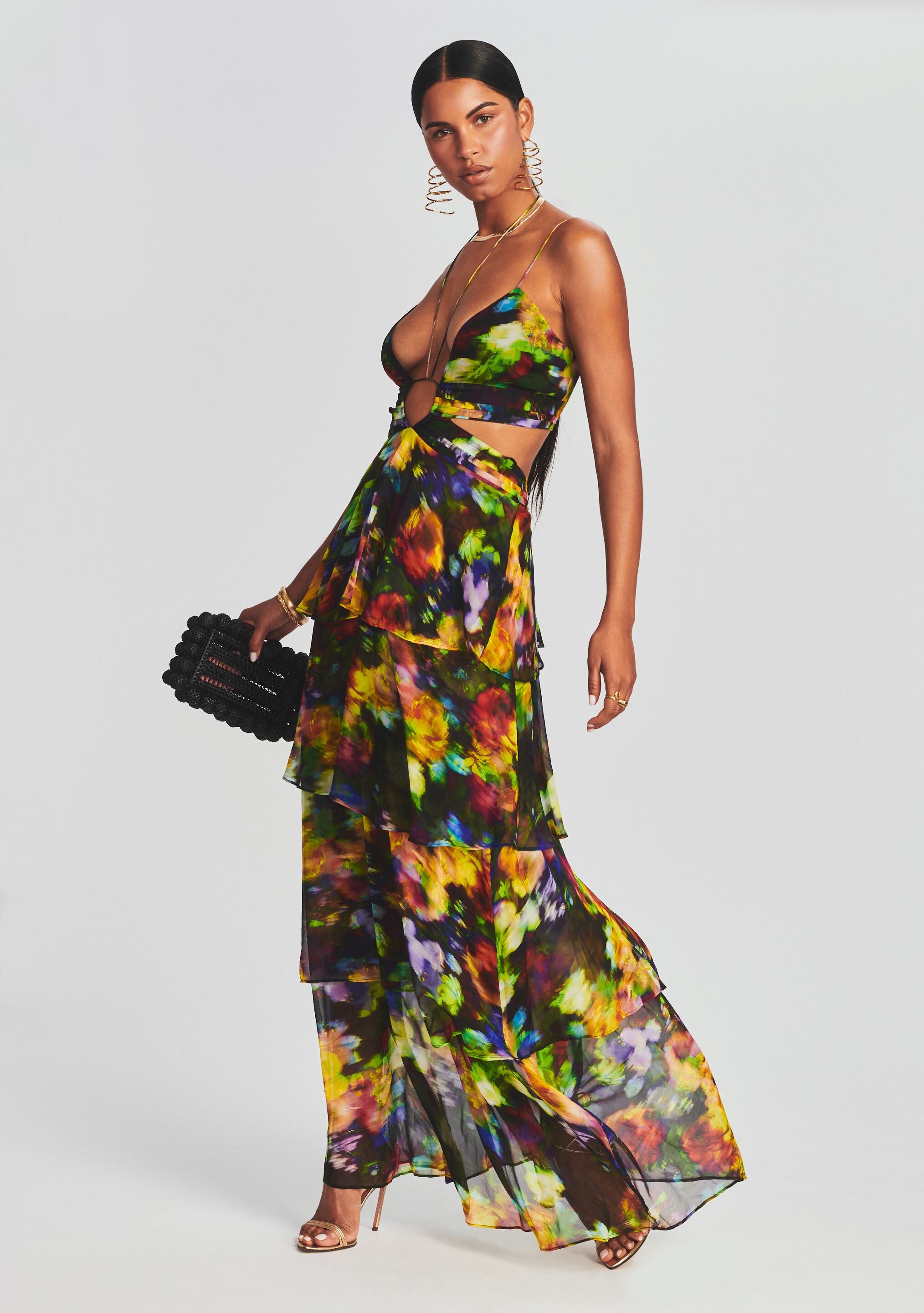 Paulina Silk Chiffon Dress-Sunny Prom