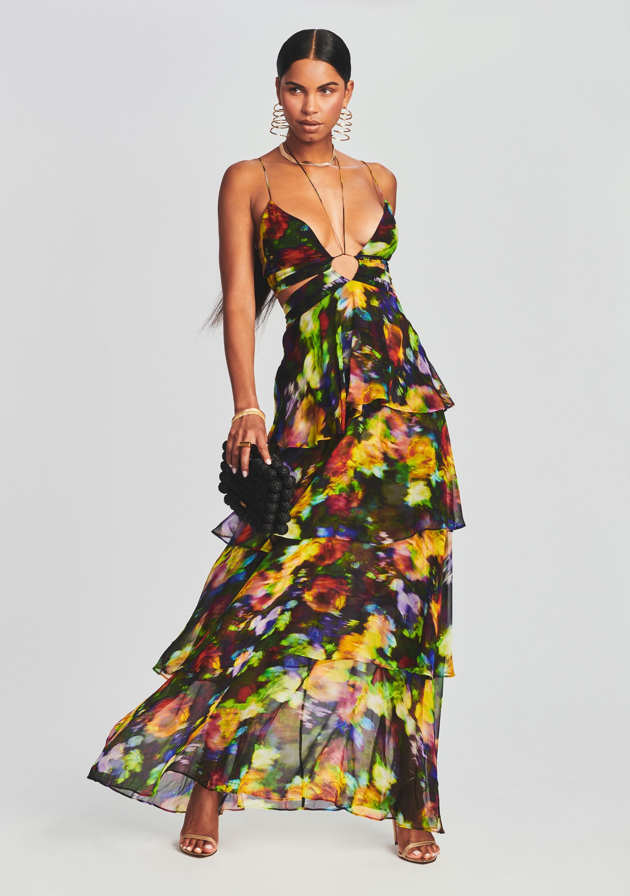 Paulina Silk Chiffon Dress-Sunny Prom