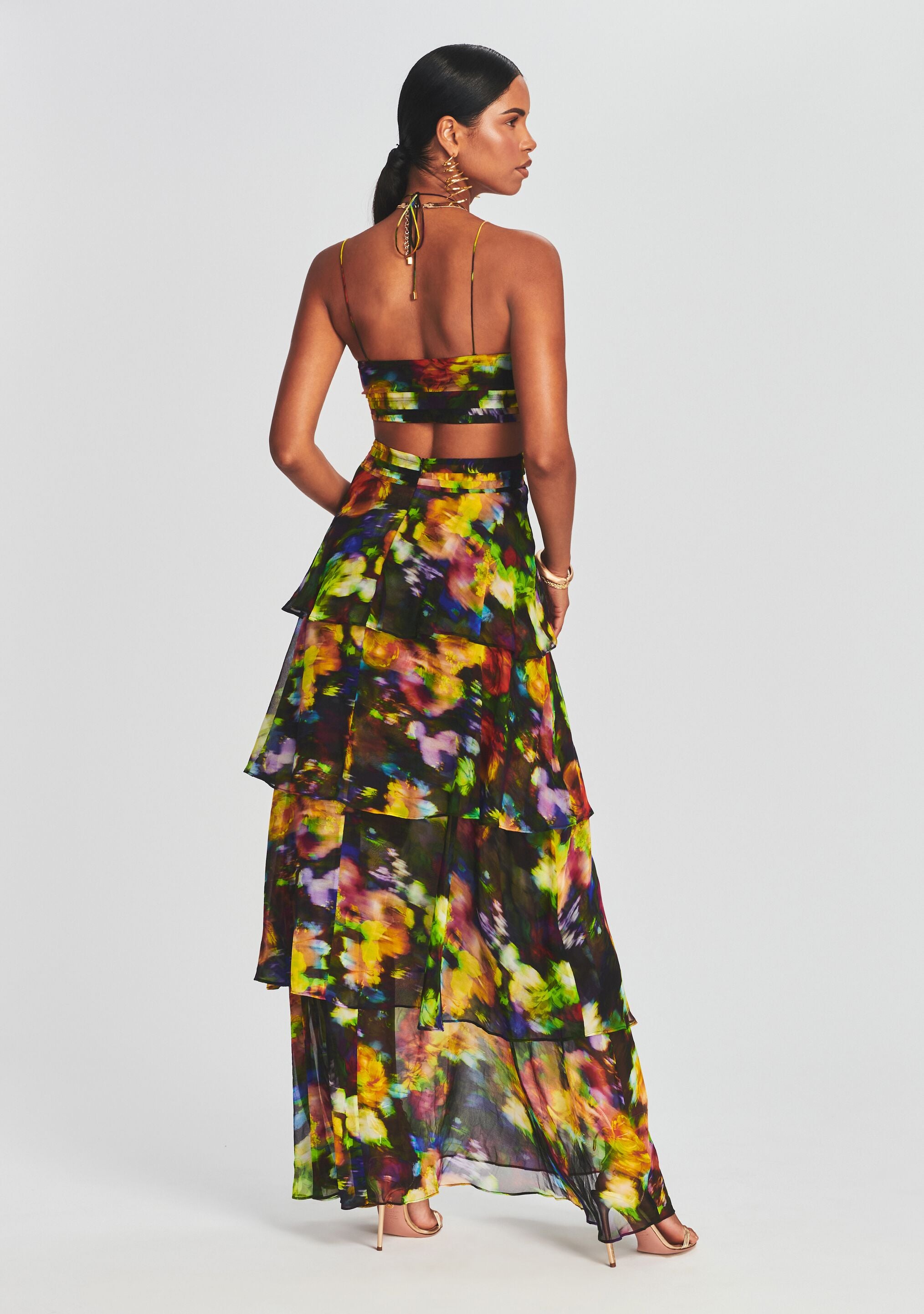 Paulina Silk Chiffon Dress-Sunny Prom
