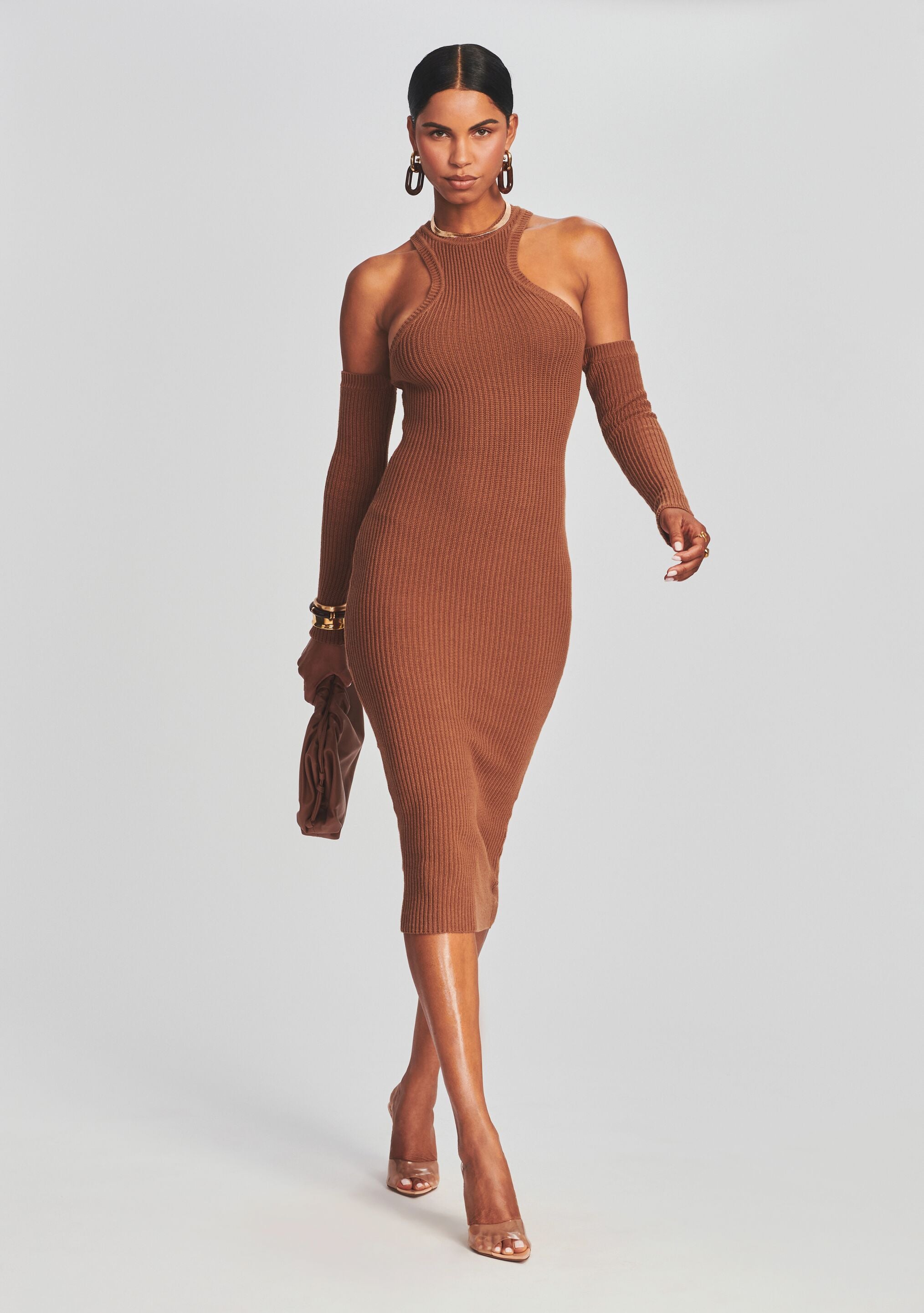 Vixen Rib Knit Dress-Sunny Prom