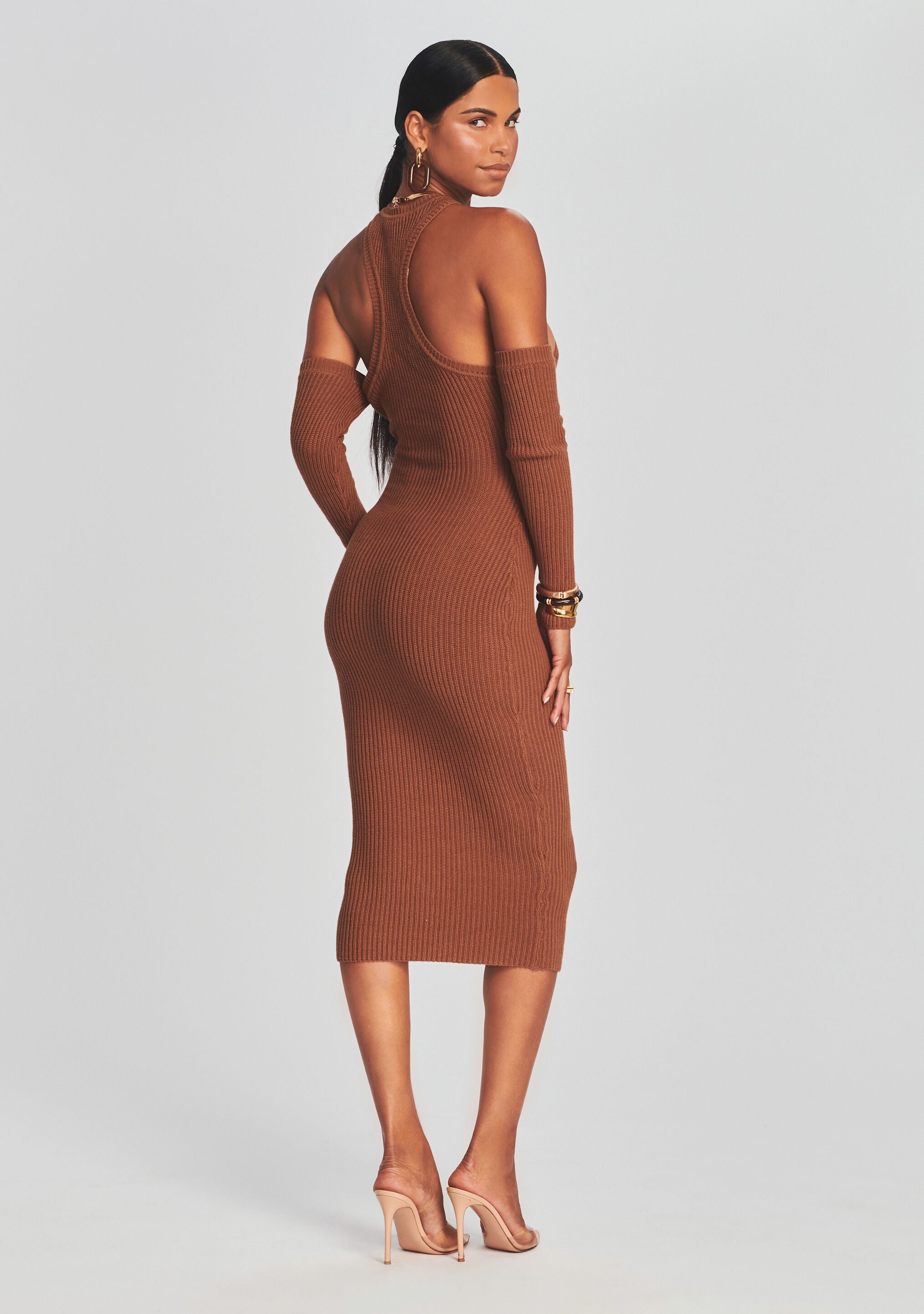 Vixen Rib Knit Dress-Sunny Prom