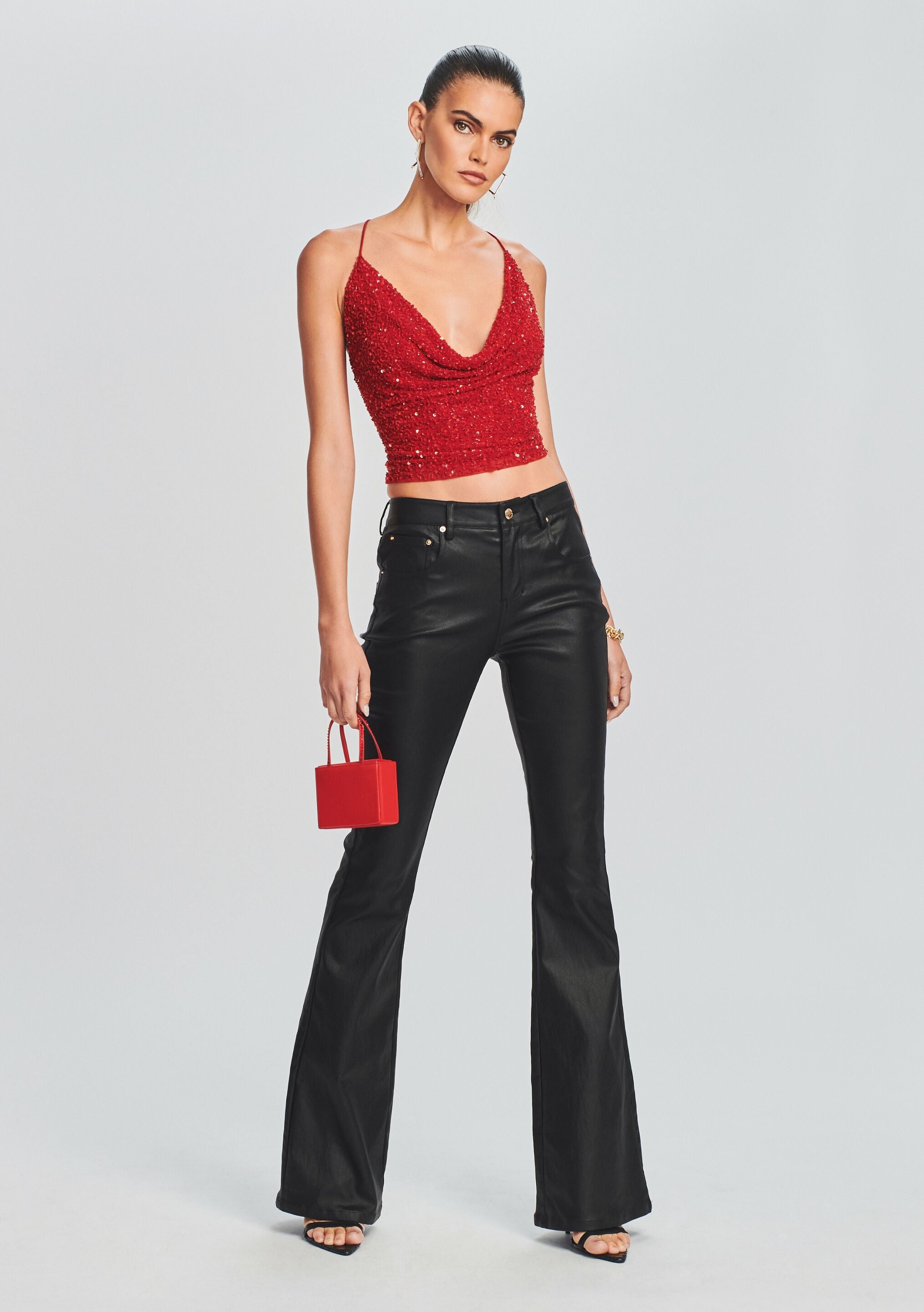 Laurel Coated Denim Pant-Sunny Prom