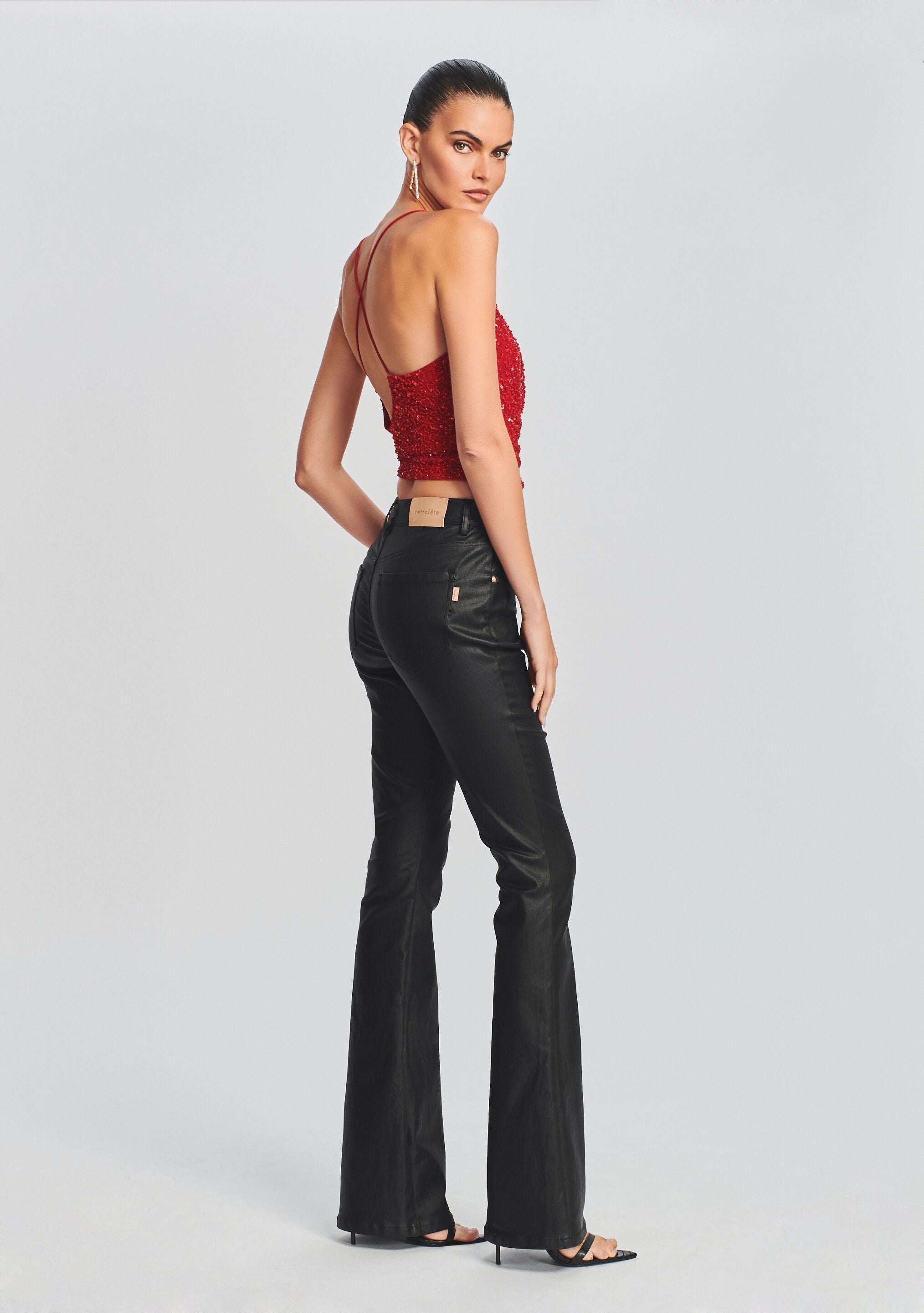 Laurel Coated Denim Pant-Sunny Prom