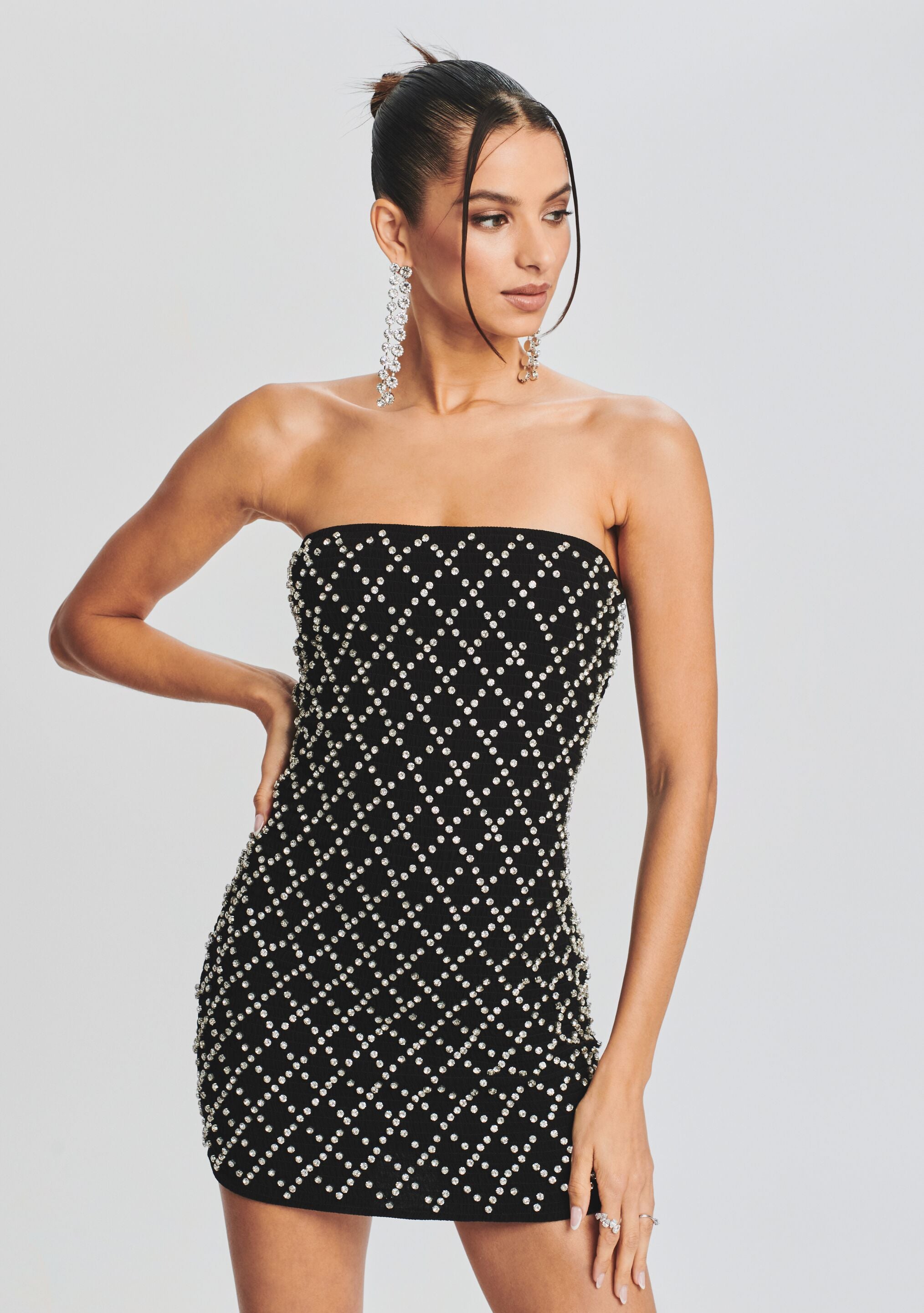 Felicity Embellished Chiffon Dress-Sunny Prom