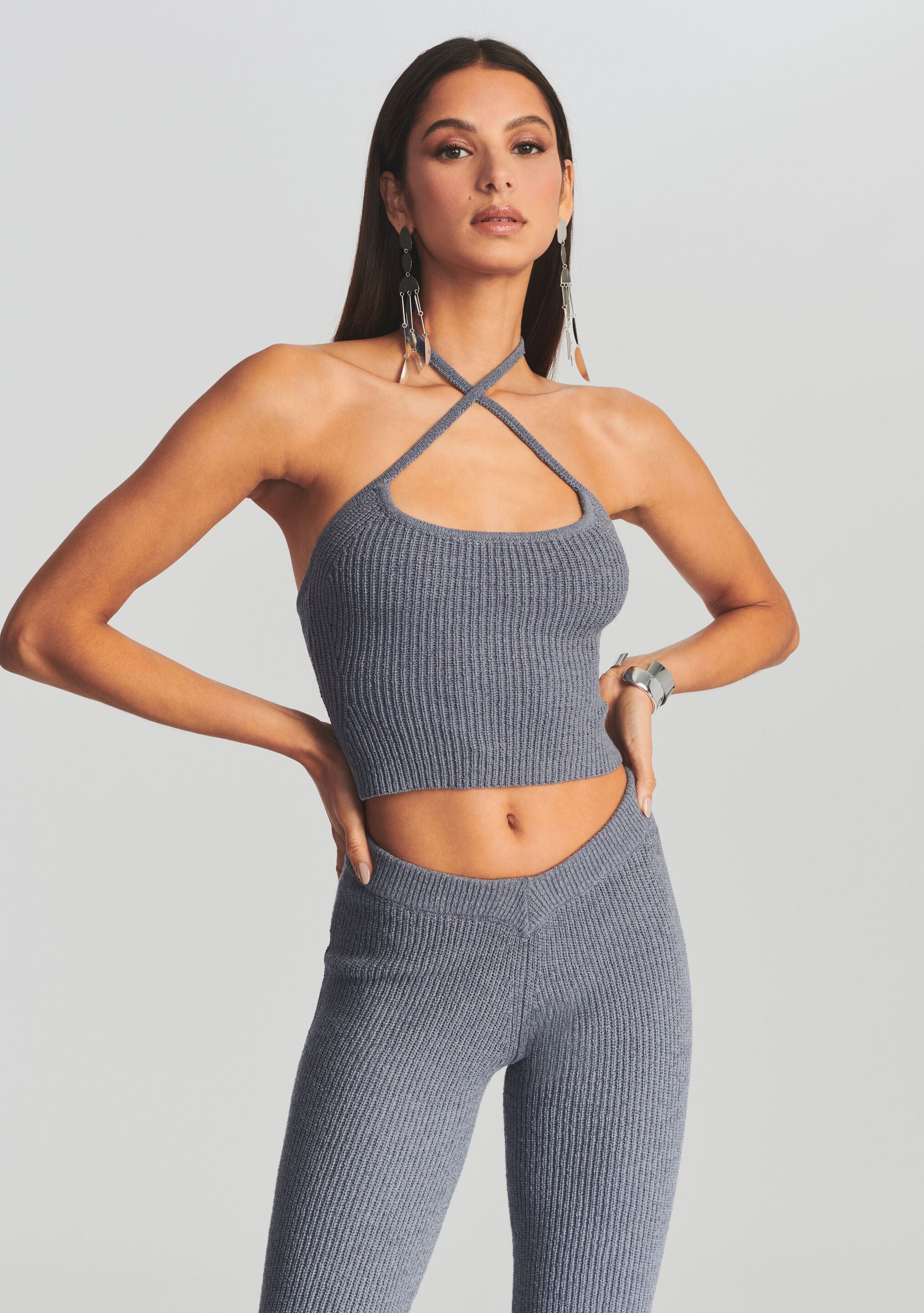 Maisie Rib Knit Top-Sunny Prom