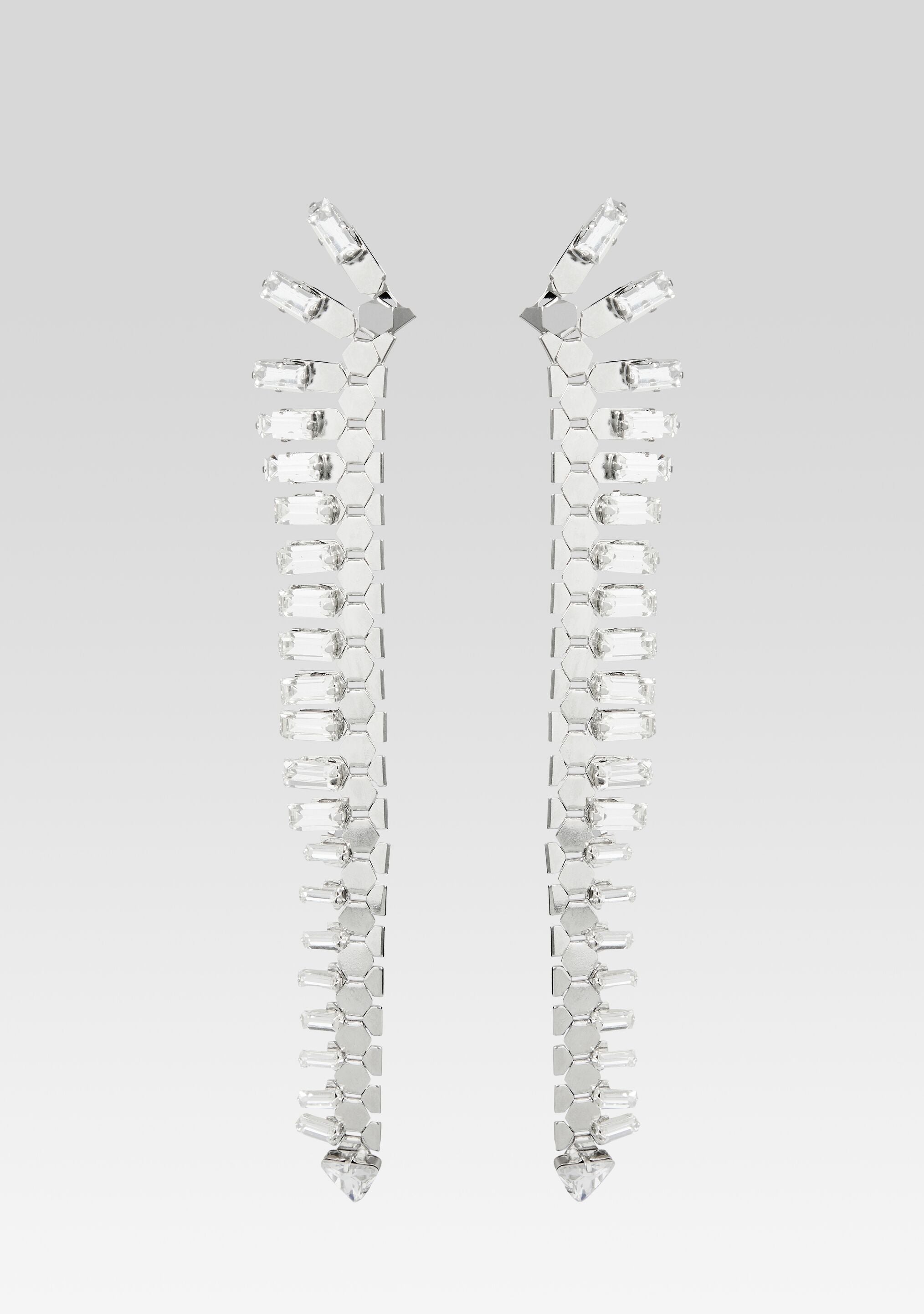 Snake Skin Crystal Earrings-Sunny Prom