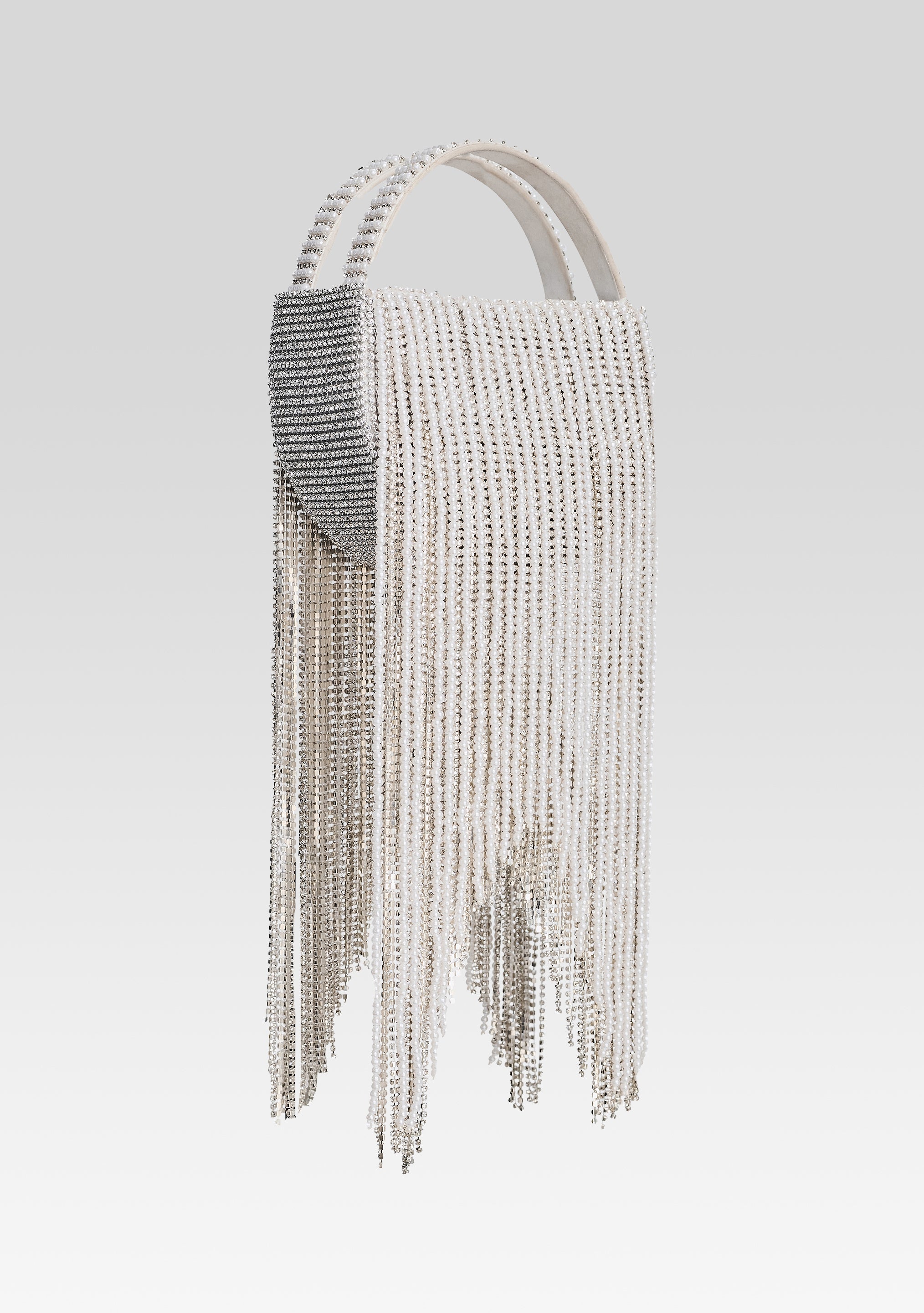 Estel Small Pearl Fringe Bag-Sunny Prom