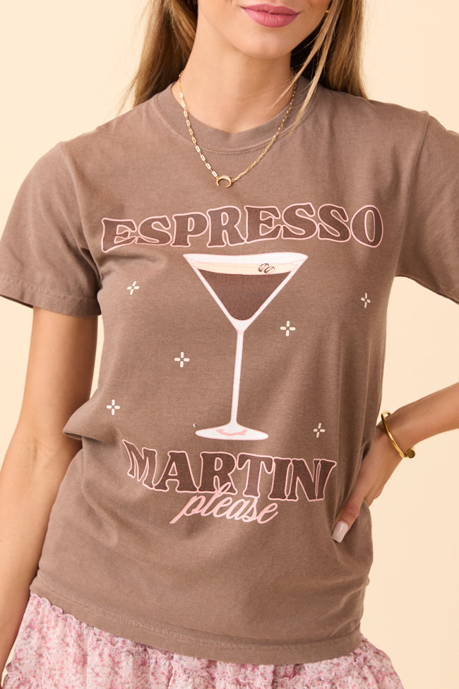 Espresso Martini Please Brown Graphic Tee SALE-Sunny Prom