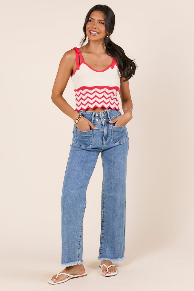 Wendy Medium Wash Boot Cut Jeans-Sunny Prom