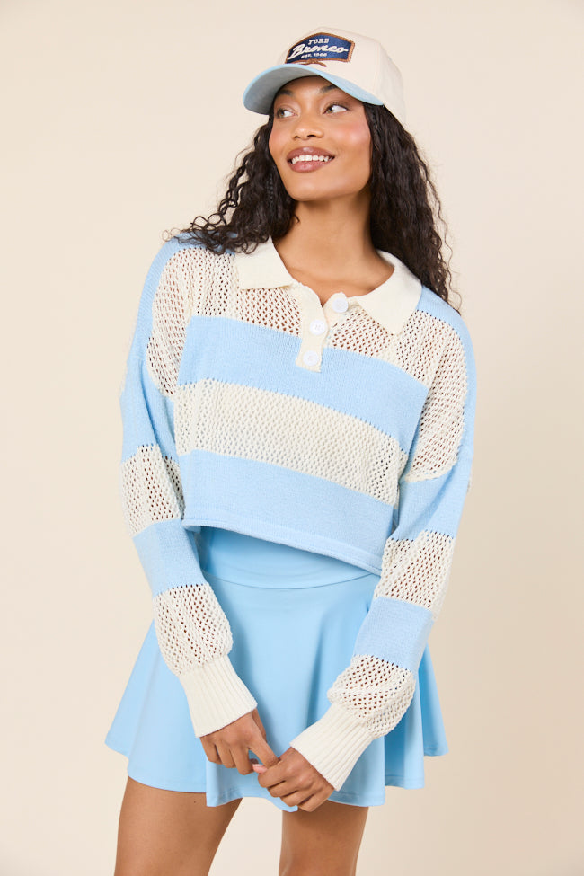 By The Rules Striped Knit Rugby Sweater-Sunny Prom