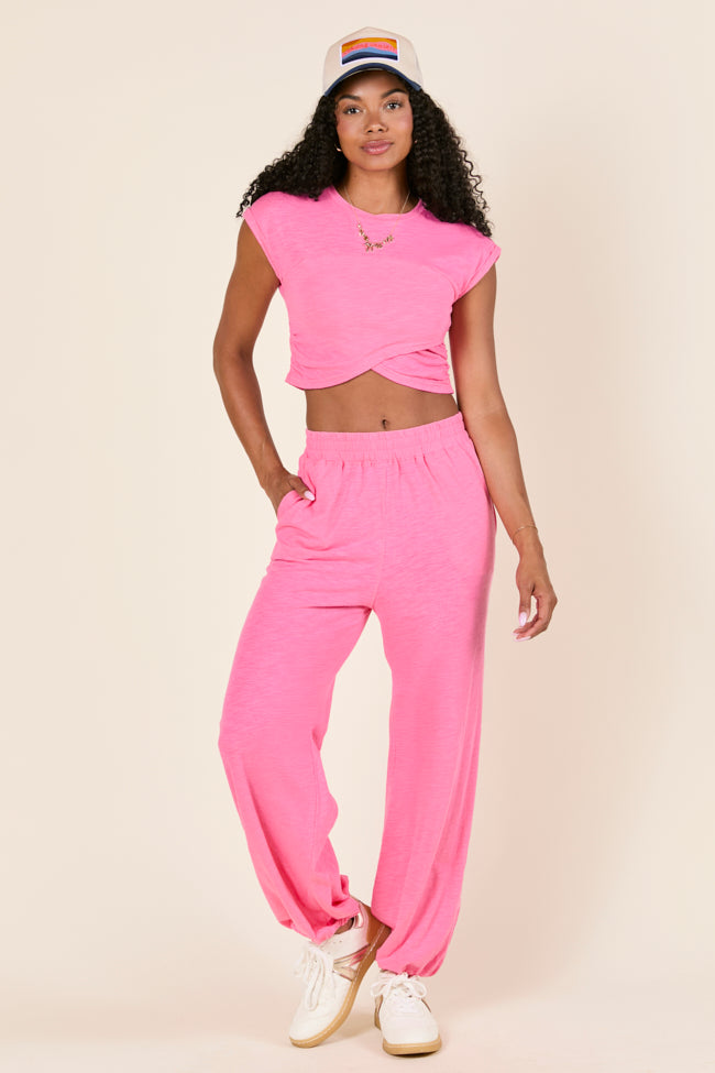 Tinley Pink Lounge Jogger Pants-Sunny Prom