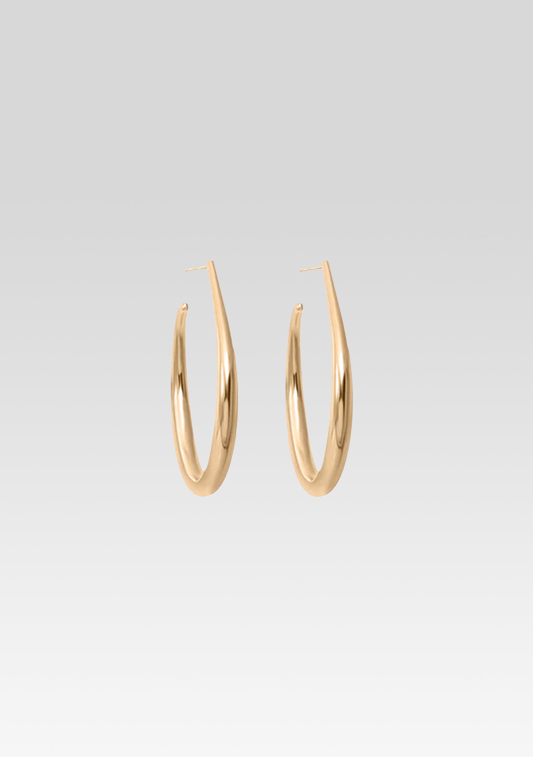 Small Moon Hoop Earrings-Sunny Prom