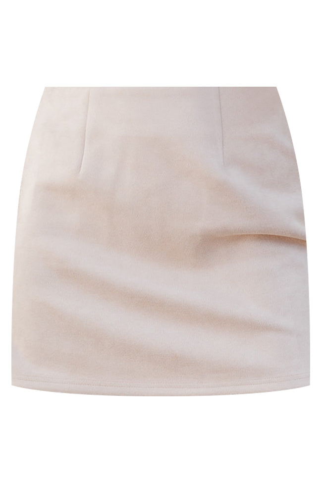 One More Minute Mocha Suede Skort FINAL SALE-Sunny Prom