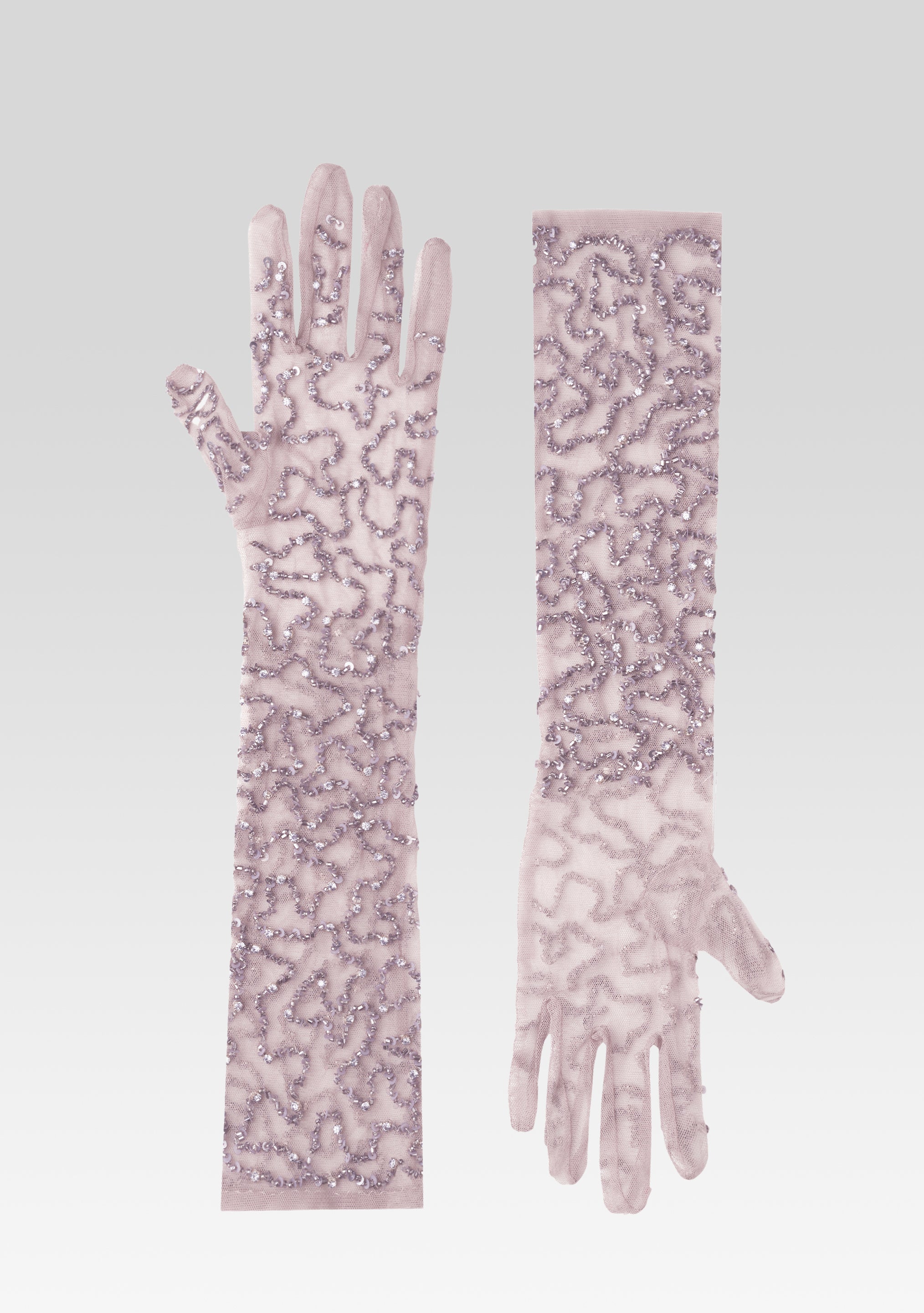Poppy Sequin Gloves-Sunny Prom