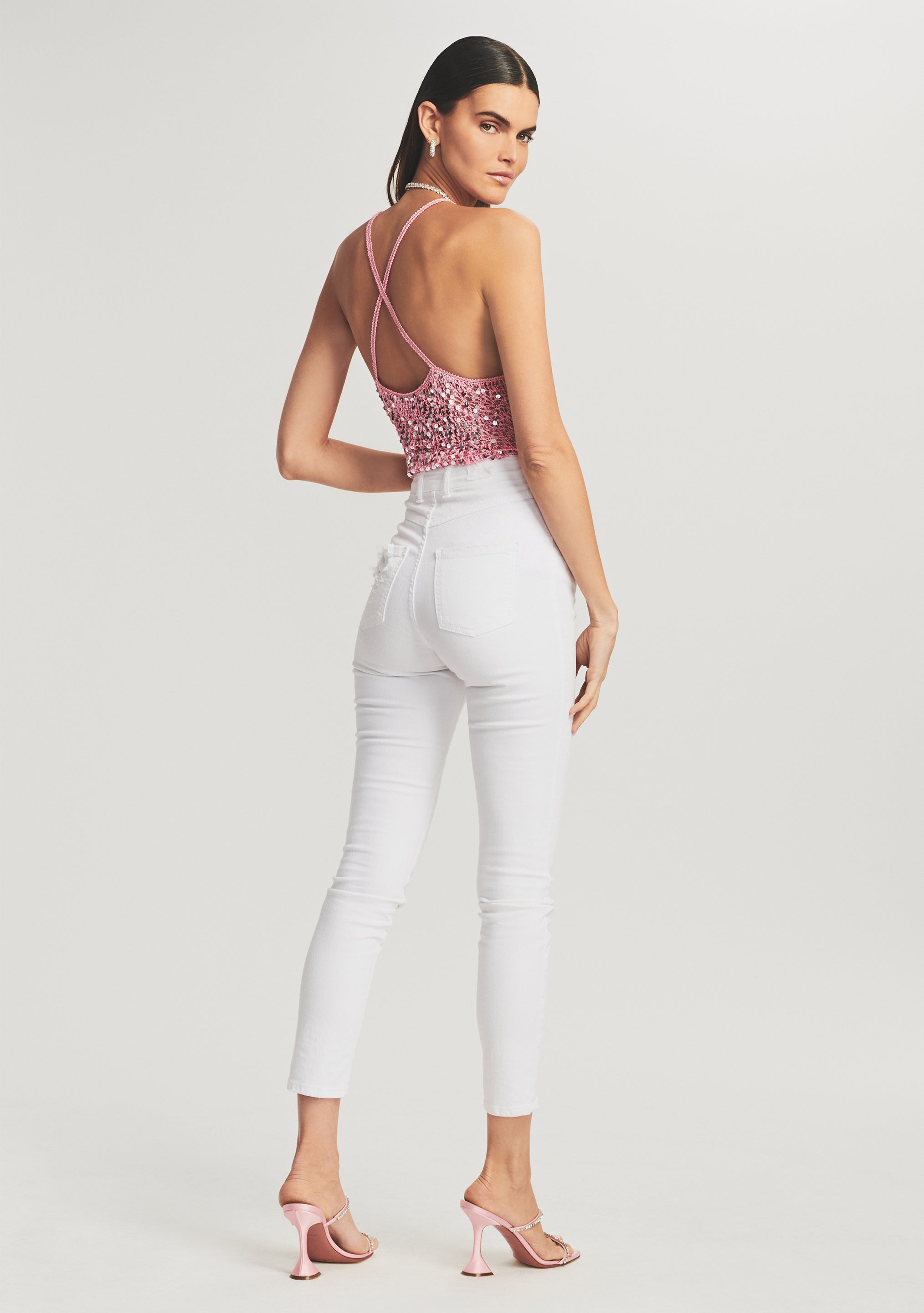 Molly Sequin Crochet Top-Sunny Prom