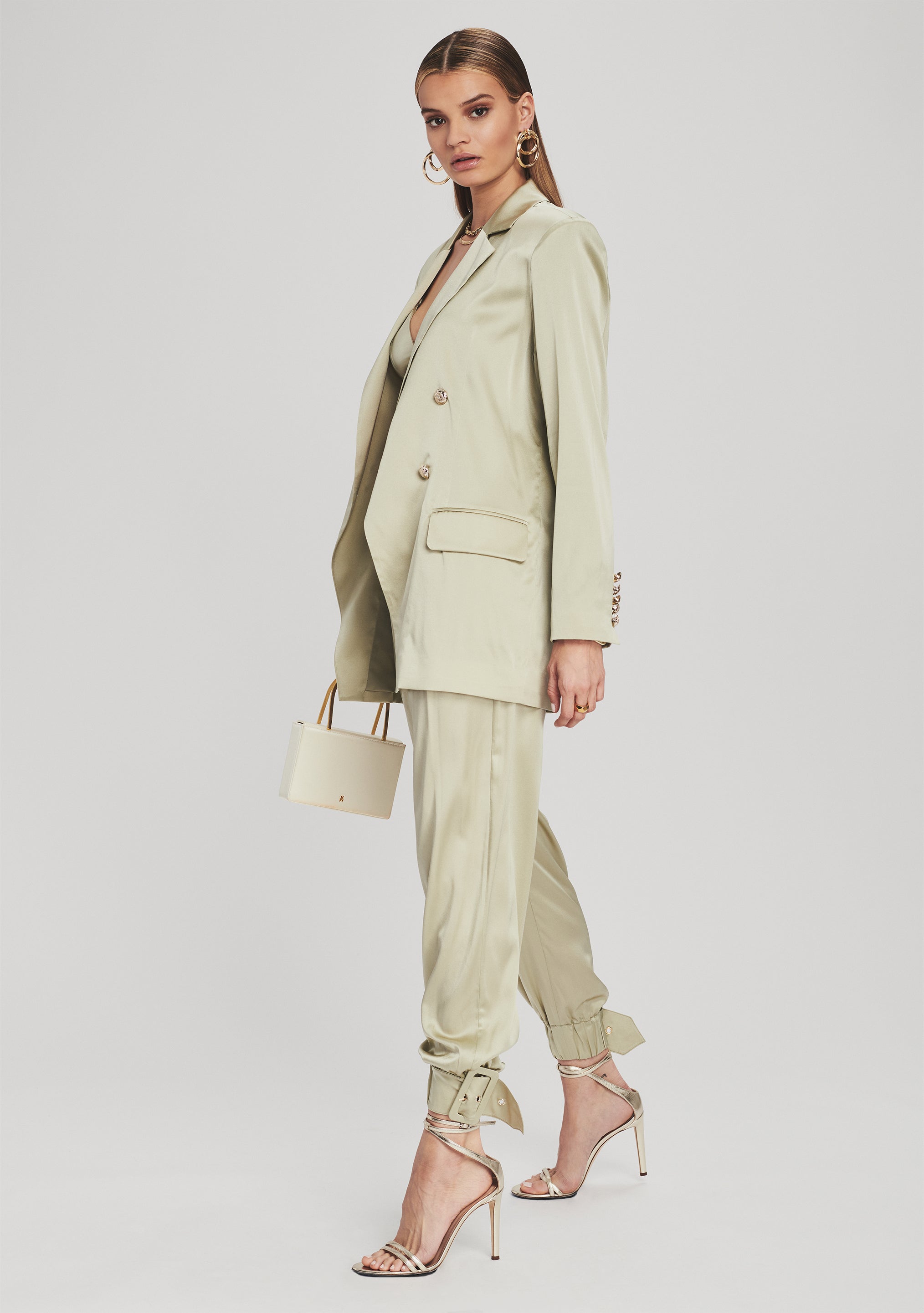 Pandora Silk Blazer-Sunny Prom