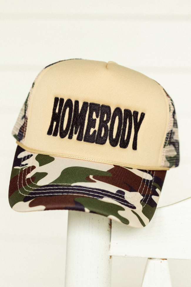 Homebody Camo Trucker Hat Holley Gabrielle X Sunny Prom-Sunny Prom
