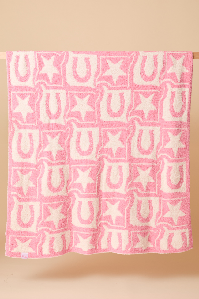 Make Me Believe Pink Western Blanket-Sunny Prom