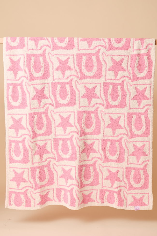 Make Me Believe Pink Western Blanket-Sunny Prom