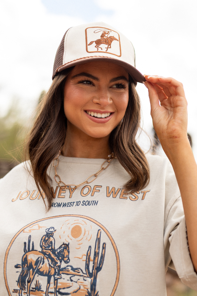 Cowboy Brown Two Tone Baseball Hat-Sunny Prom