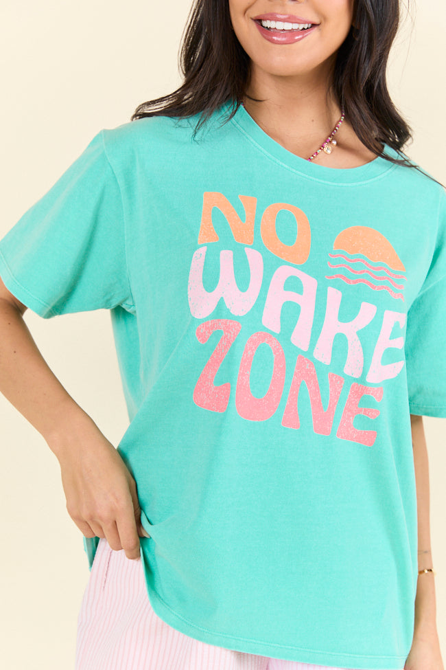 No Wake Zone Mint Graphic Tee SALE-Sunny Prom