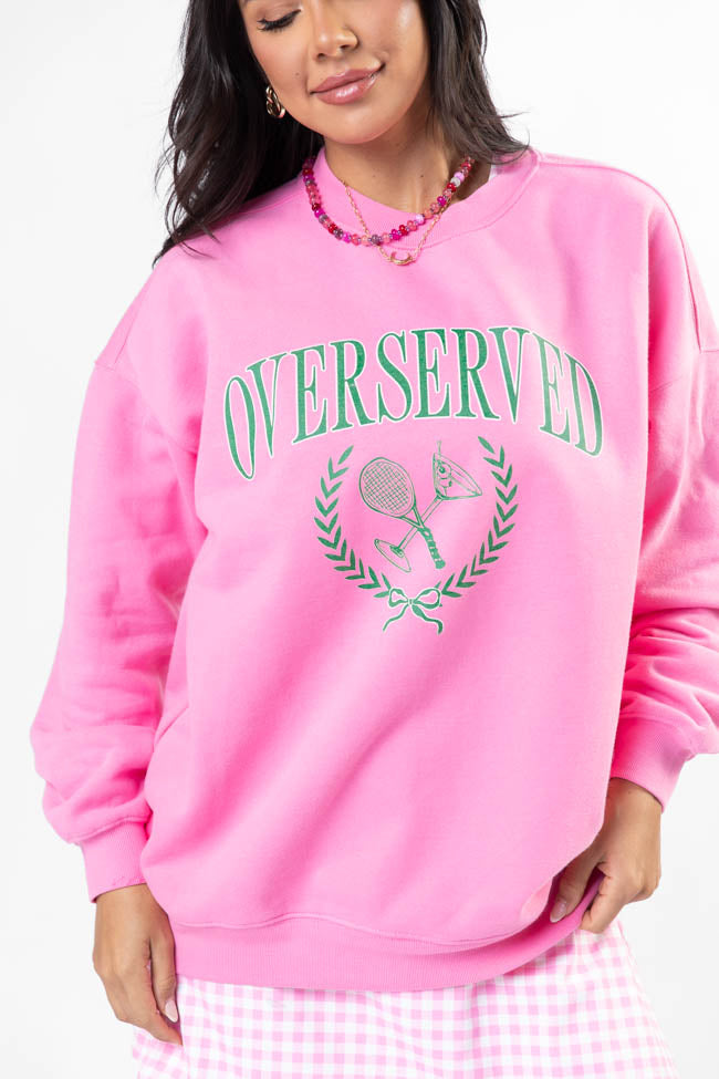 Overserved Pink Graphic Sweatshirt SALE-Sunny Prom