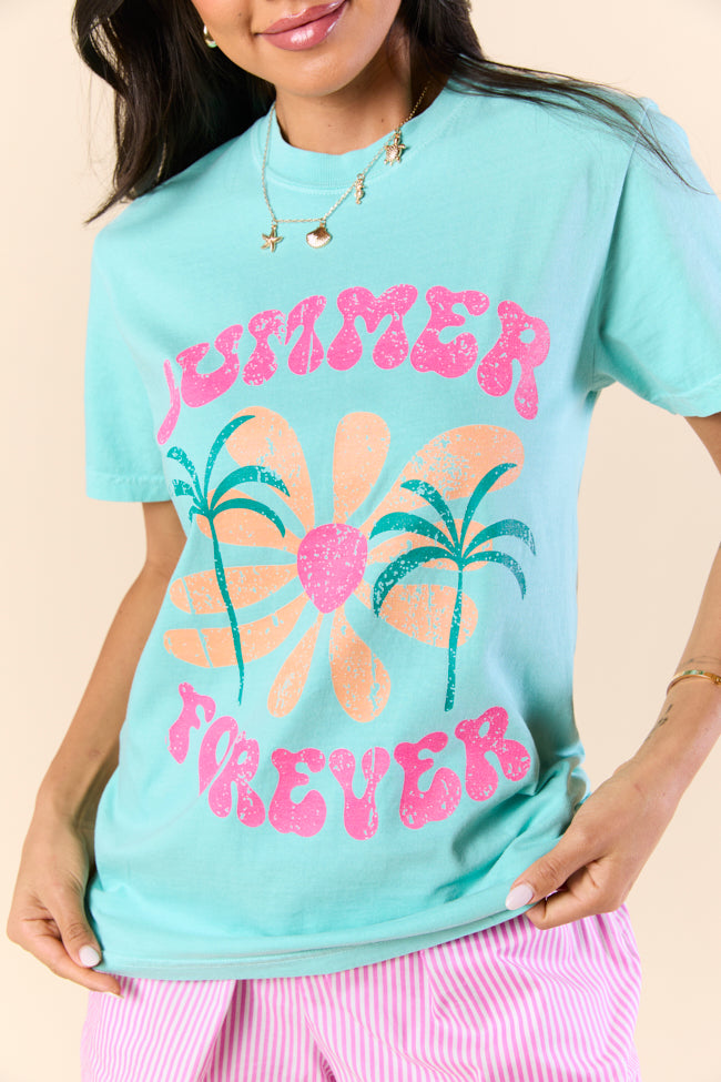 Summer Forever Mint Graphic Tee SALE-Sunny Prom