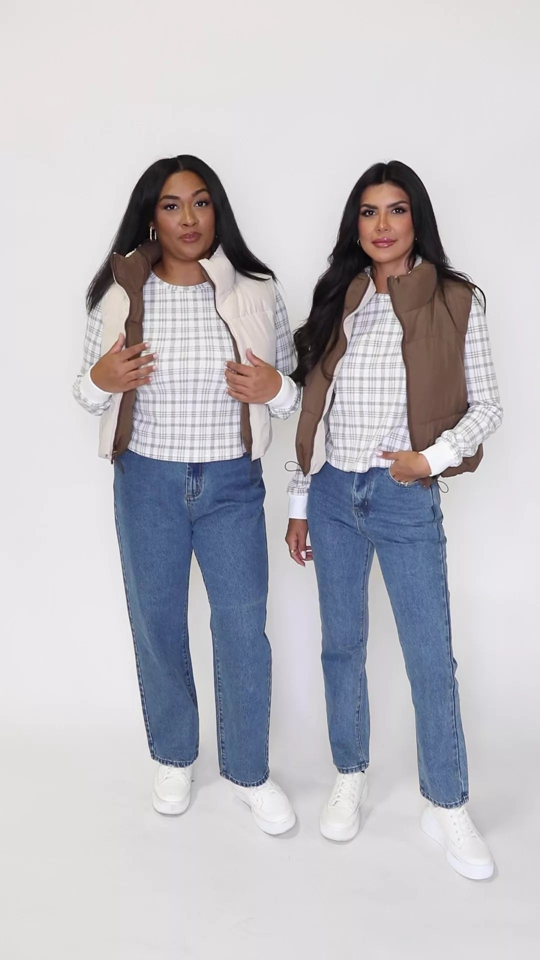 Where You See Fit Cocoa and Khaki Reversible Vest FINAL SALE-Sunny Prom