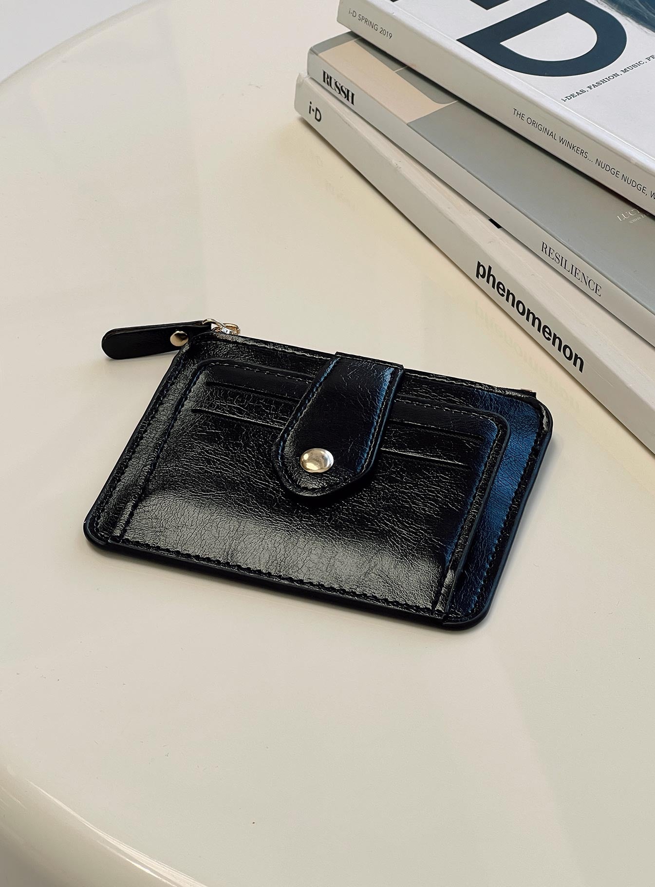 Feburary Card Holder Black-Oh Mollys