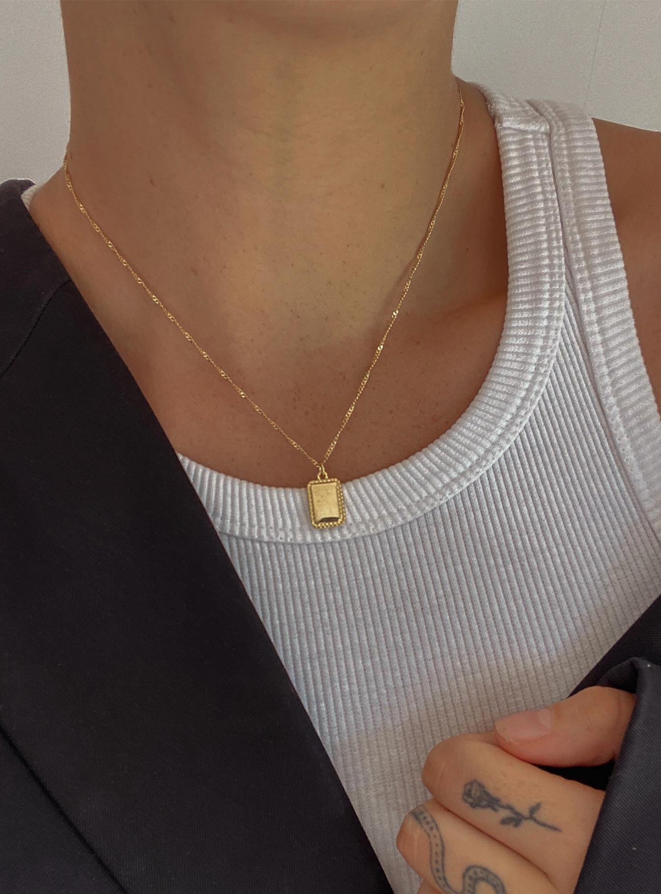 Scottson Gold Plated Pendant Necklace-Oh Mollys